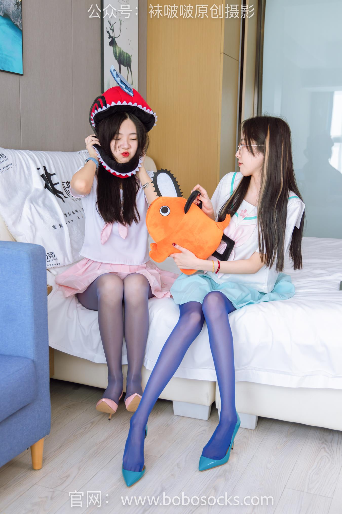 图片[100]-[BoBoSocks袜啵啵]NO.166 小甜豆稚予-板鞋、运动鞋、高跟鞋、白棉袜、蓝丝 (1) [100P] – 速更版-美库
