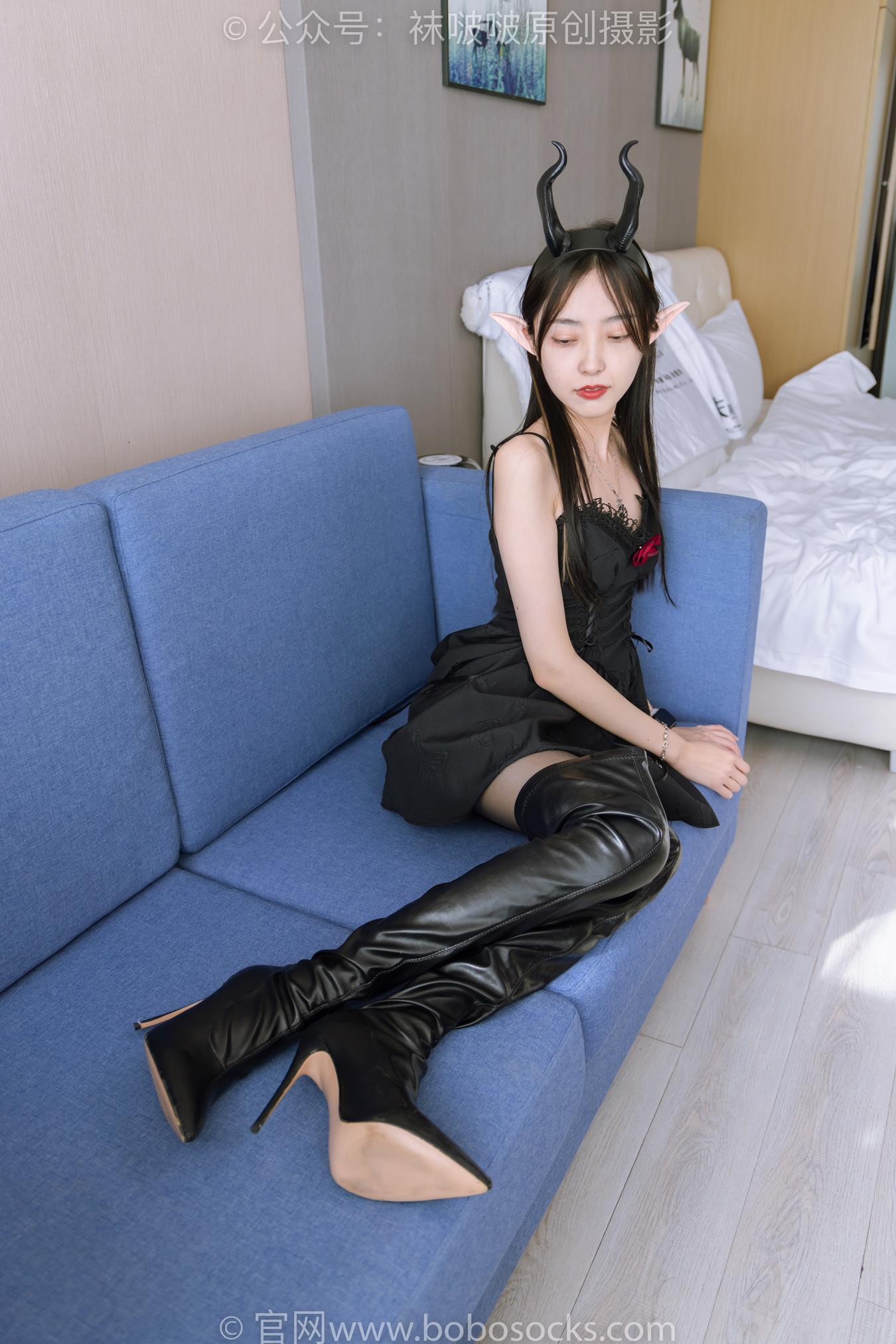 图片[31]-[BoBoSocks袜啵啵]NO.168 稚予-高跟鞋、长靴、油亮黑丝、手撕丝袜剧情[140P] – 速更版-美库