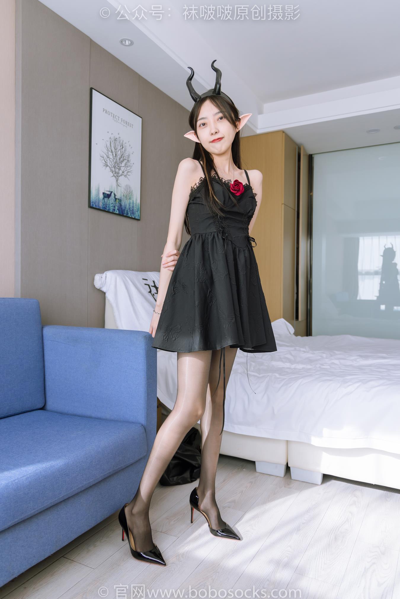 图片[51]-[BoBoSocks袜啵啵]NO.168 稚予-高跟鞋、长靴、油亮黑丝、手撕丝袜剧情[140P] – 速更版-美库