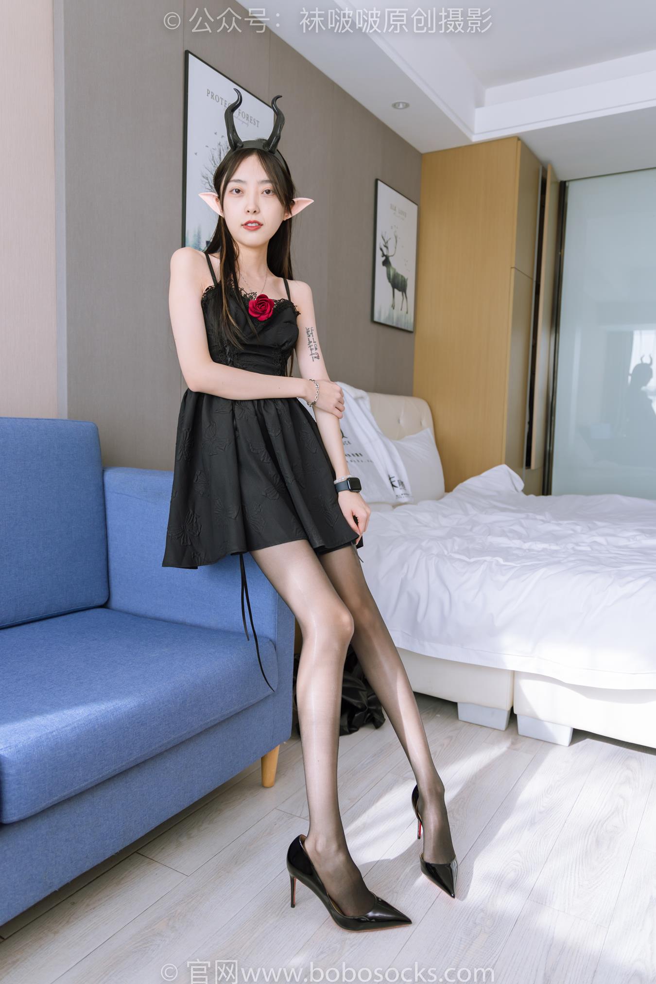 图片[53]-[BoBoSocks袜啵啵]NO.168 稚予-高跟鞋、长靴、油亮黑丝、手撕丝袜剧情[140P] – 速更版-美库