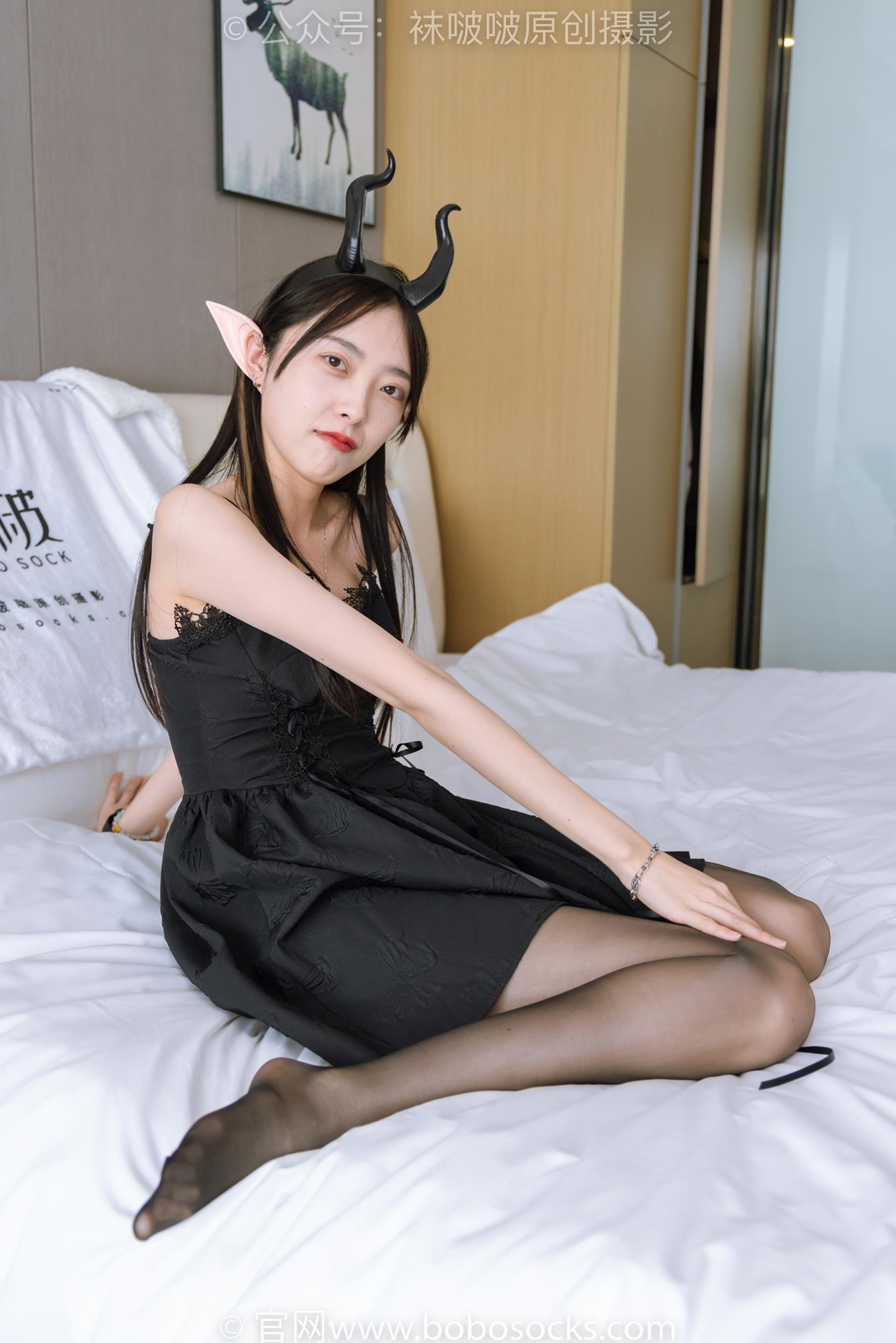 图片[71]-[BoBoSocks袜啵啵]NO.168 稚予-高跟鞋、长靴、油亮黑丝、手撕丝袜剧情[140P] – 速更版-美库