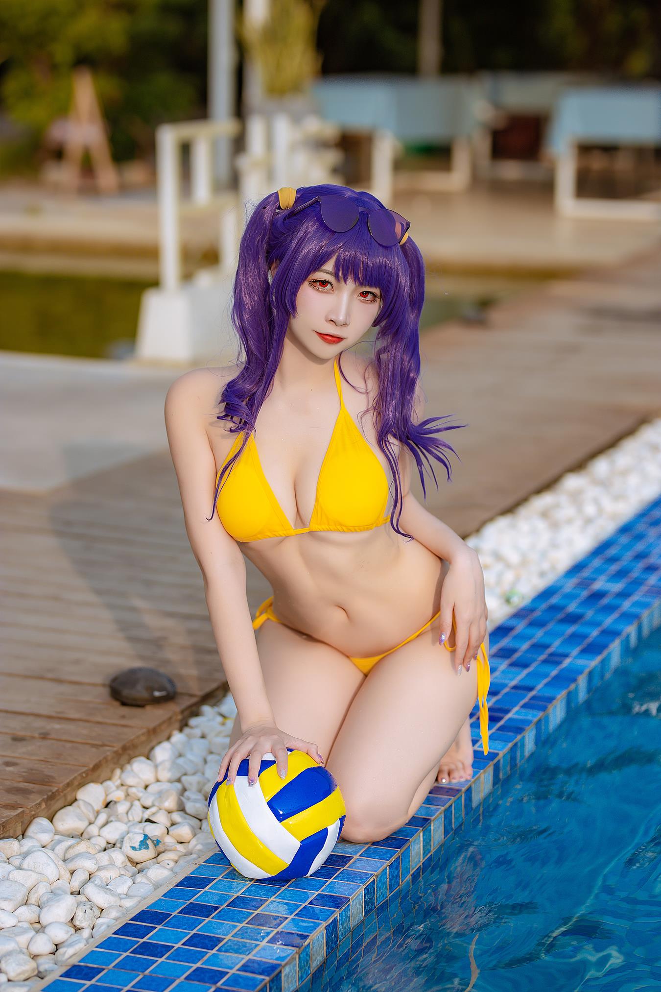 图片[10]-二佐Nisa  – 碧蓝 波拉泳装[20P] – 速更版-美库