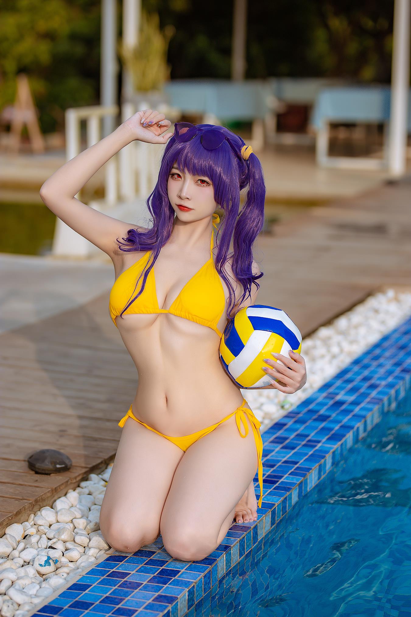 图片[11]-二佐Nisa  – 碧蓝 波拉泳装[20P] – 速更版-美库