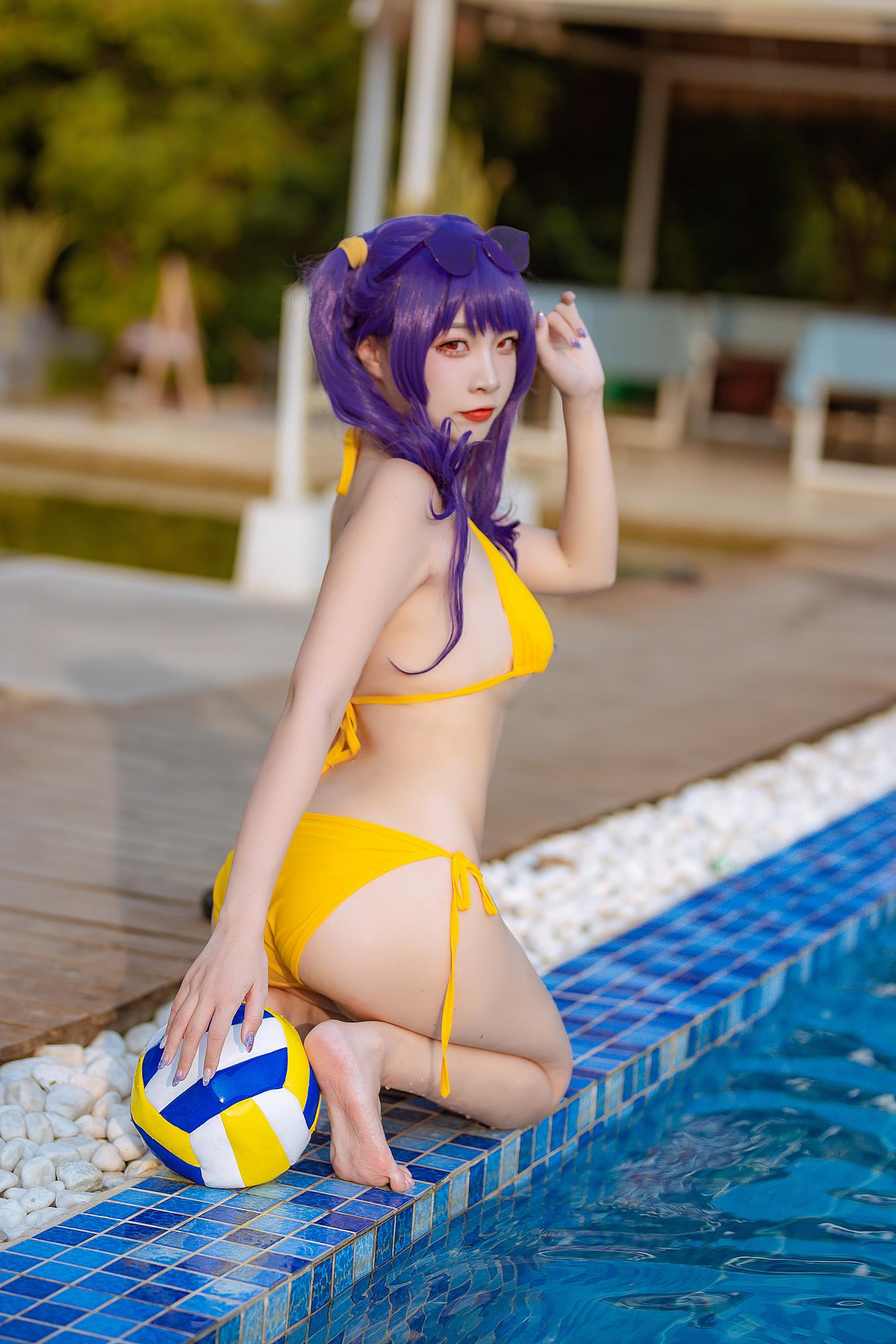 图片[19]-二佐Nisa  – 碧蓝 波拉泳装[20P] – 速更版-美库