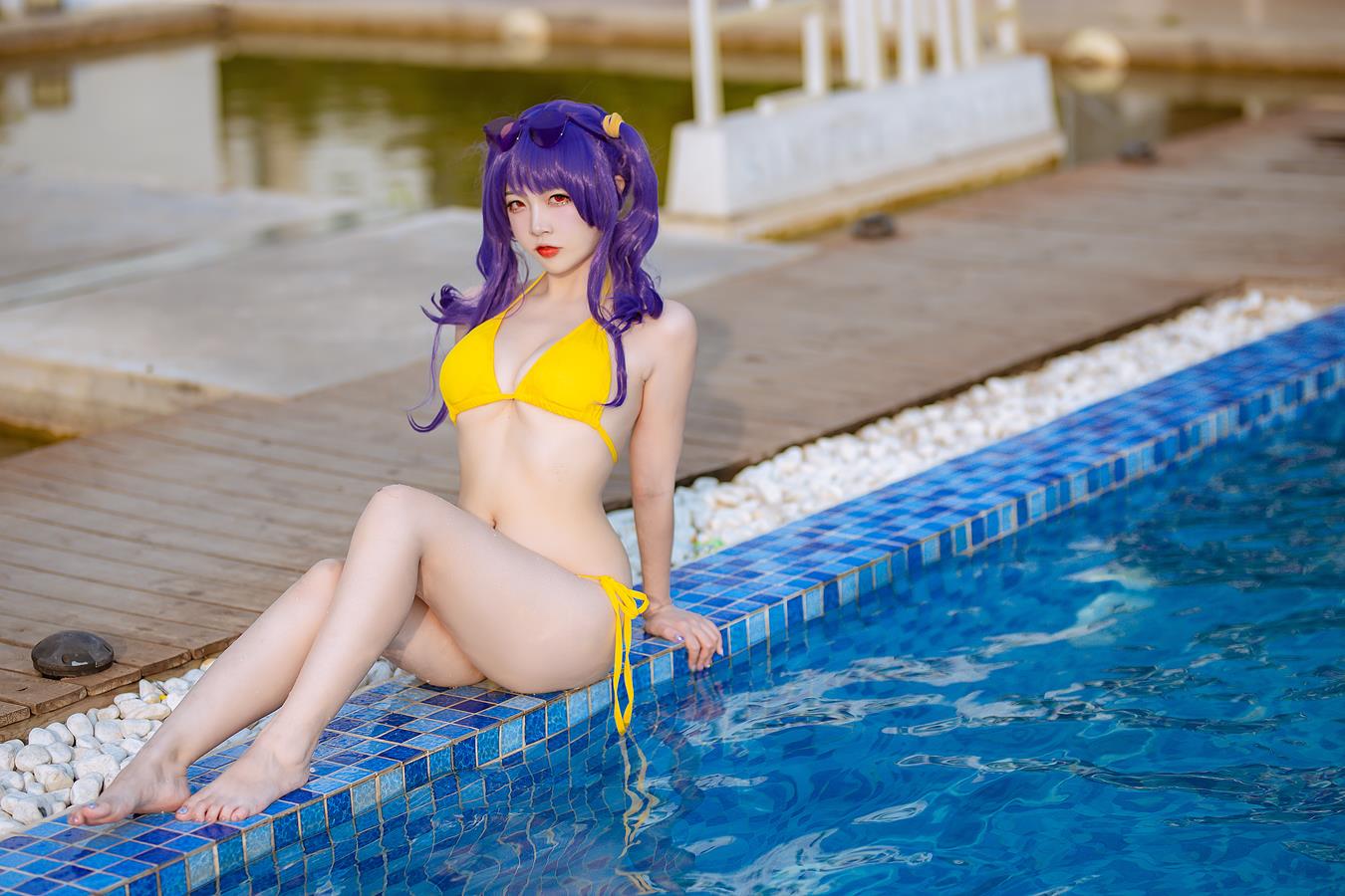 图片[20]-二佐Nisa  – 碧蓝 波拉泳装[20P] – 速更版-美库