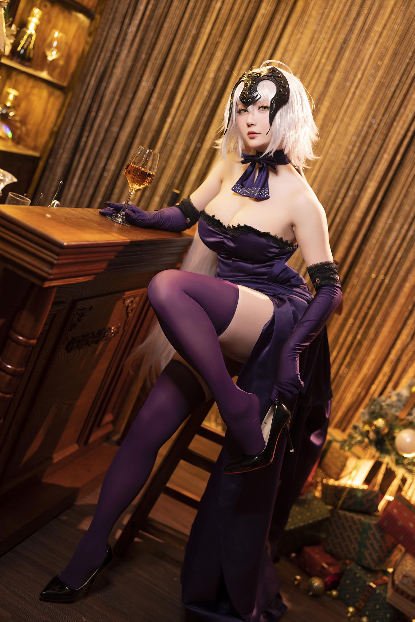 图片[17]-Coser小姐姐星之迟迟 圣诞节 黑贞[40P] – 速更版-美库