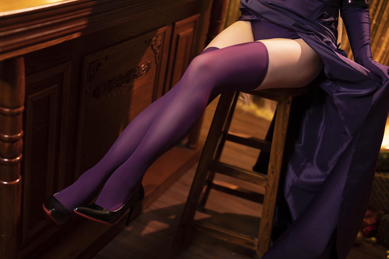 图片[20]-Coser小姐姐星之迟迟 圣诞节 黑贞[40P] – 速更版-美库