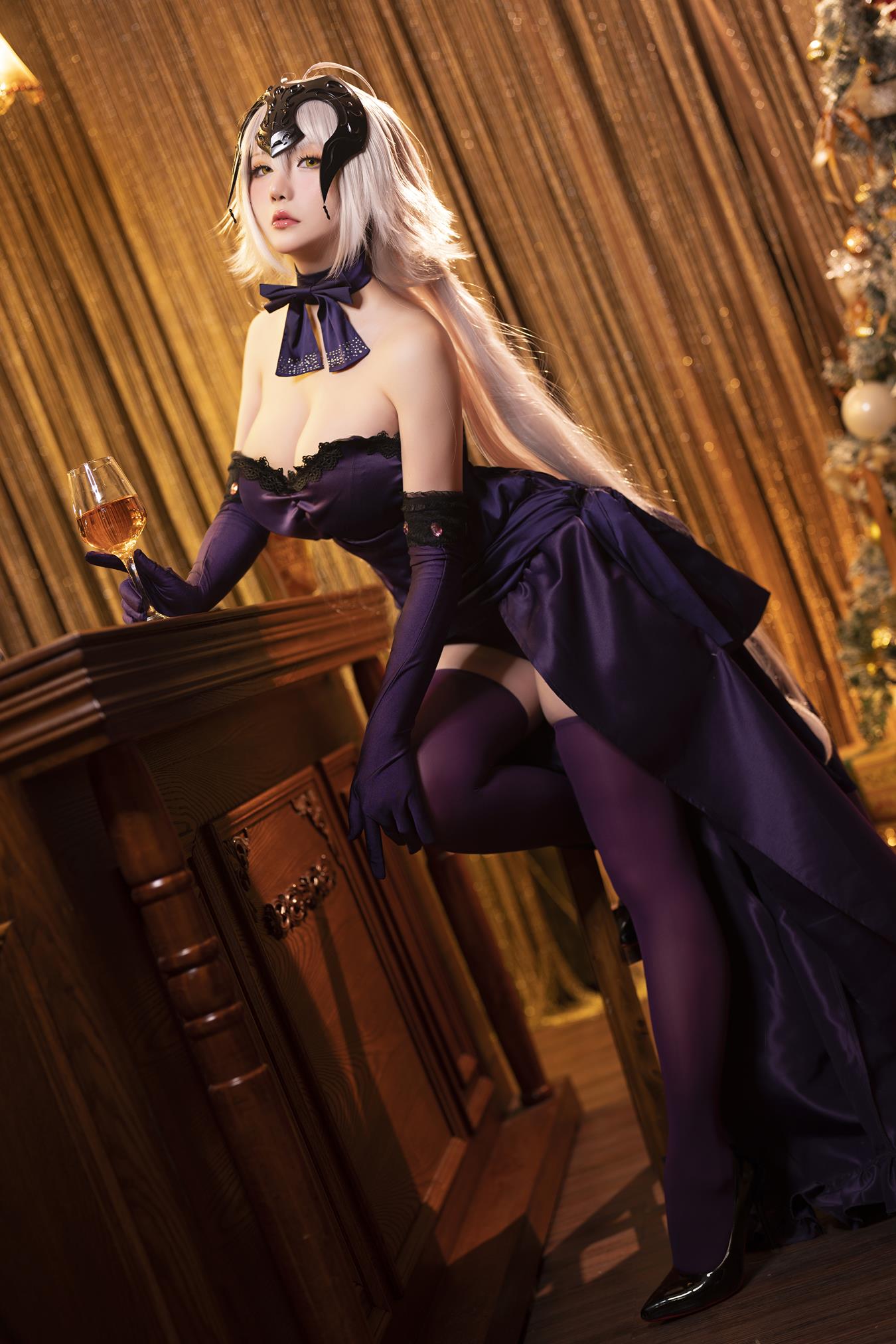 图片[28]-Coser小姐姐星之迟迟 圣诞节 黑贞[40P] – 速更版-美库