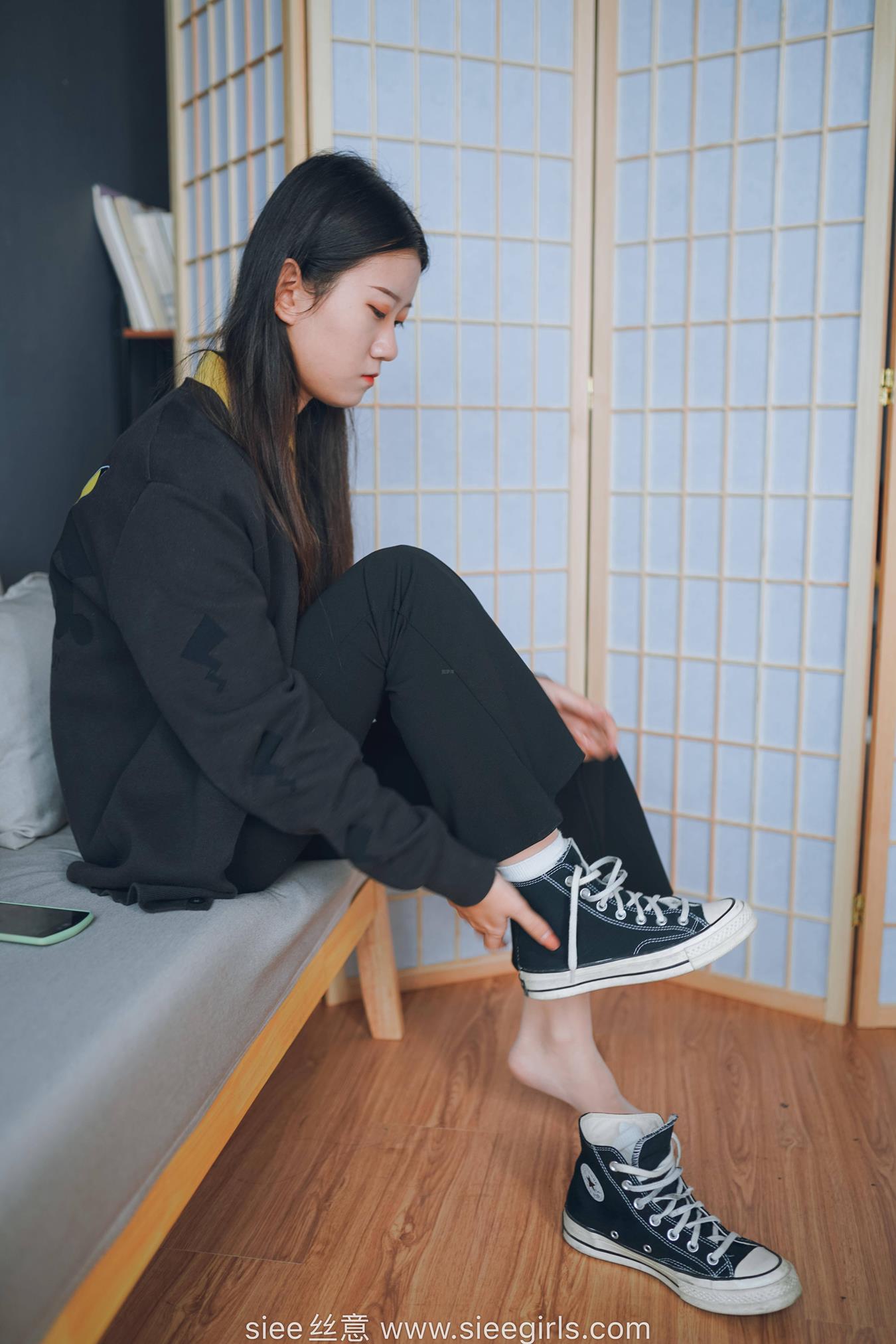 图片[32]-[SIEE丝意]NO.475 新人岚岚 帆布鞋[91P] – 速更版-美库