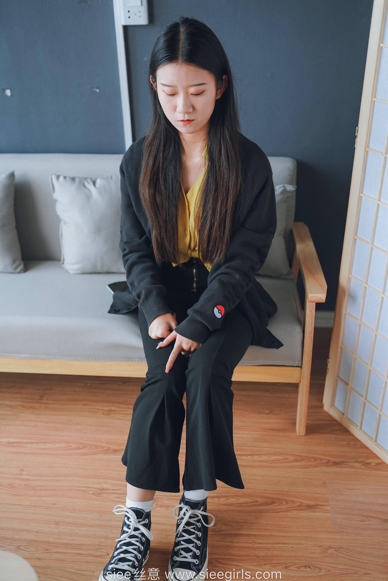 图片[91]-[SIEE丝意]NO.475 新人岚岚 帆布鞋[91P] – 速更版-美库