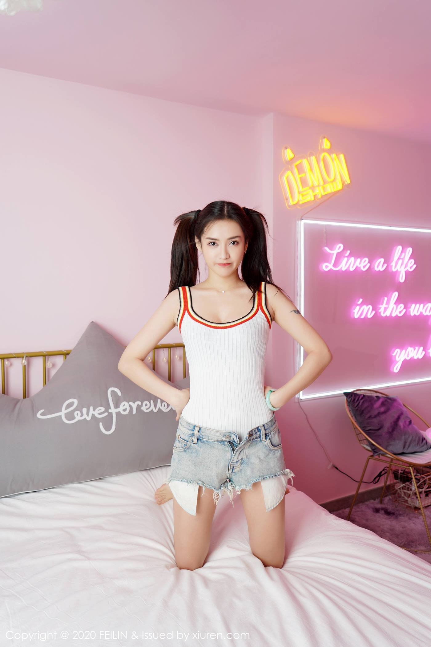 图片[89]-[FEILIN嗲囡囡] 2020.03.09 VOL.228 刀妹 [100P] – 速更版-美库