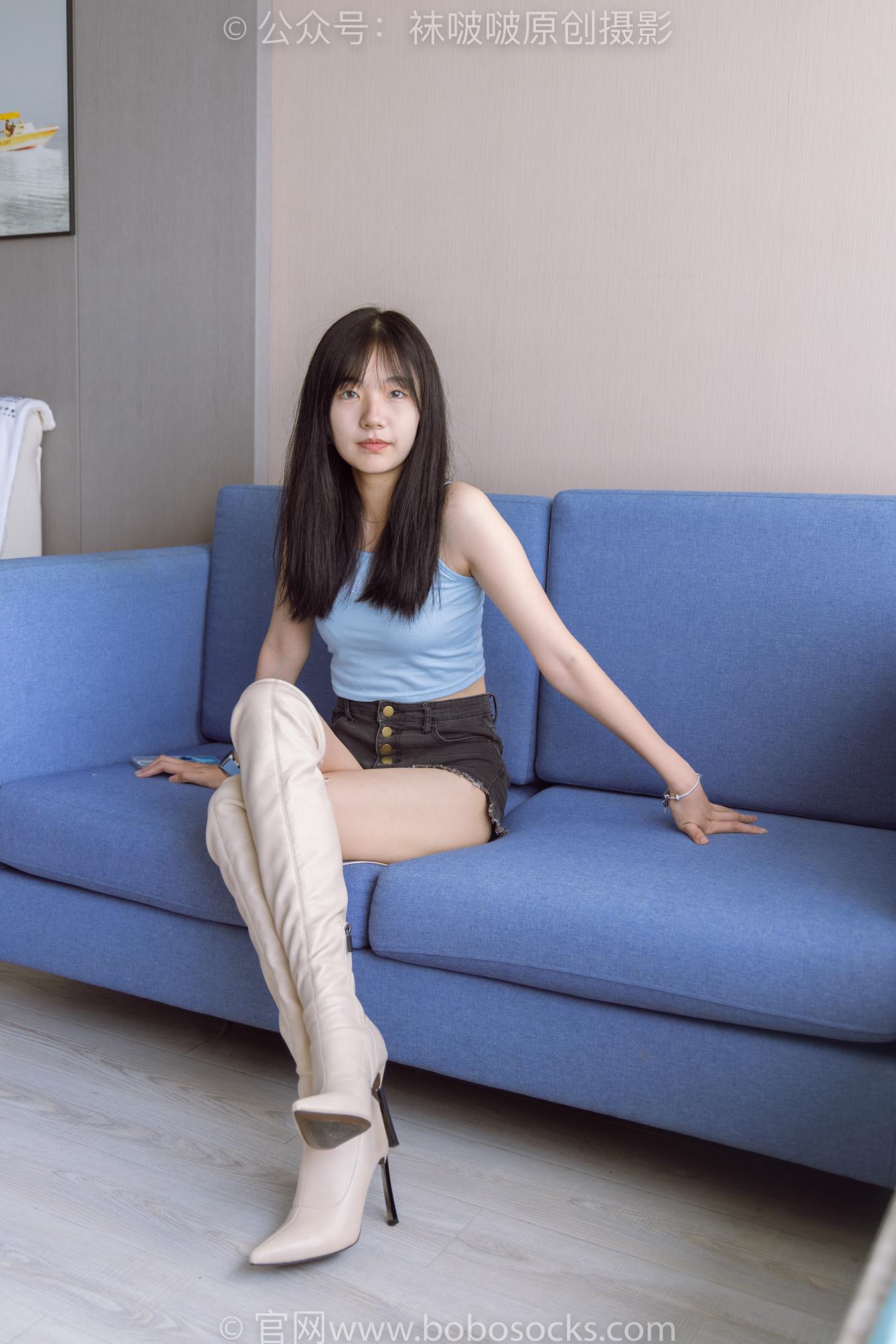 图片[16]-[BoBoSocks袜啵啵]NO.174 小甜豆-高跟长靴、白棉袜、裸足[178P] – 速更版-美库