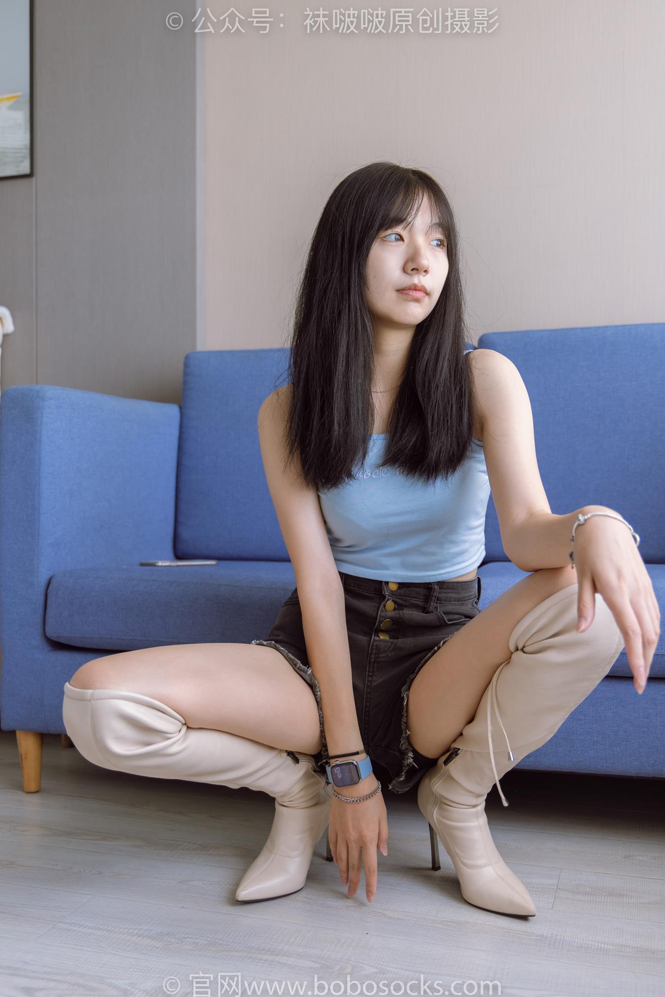 图片[20]-[BoBoSocks袜啵啵]NO.174 小甜豆-高跟长靴、白棉袜、裸足[178P] – 速更版-美库