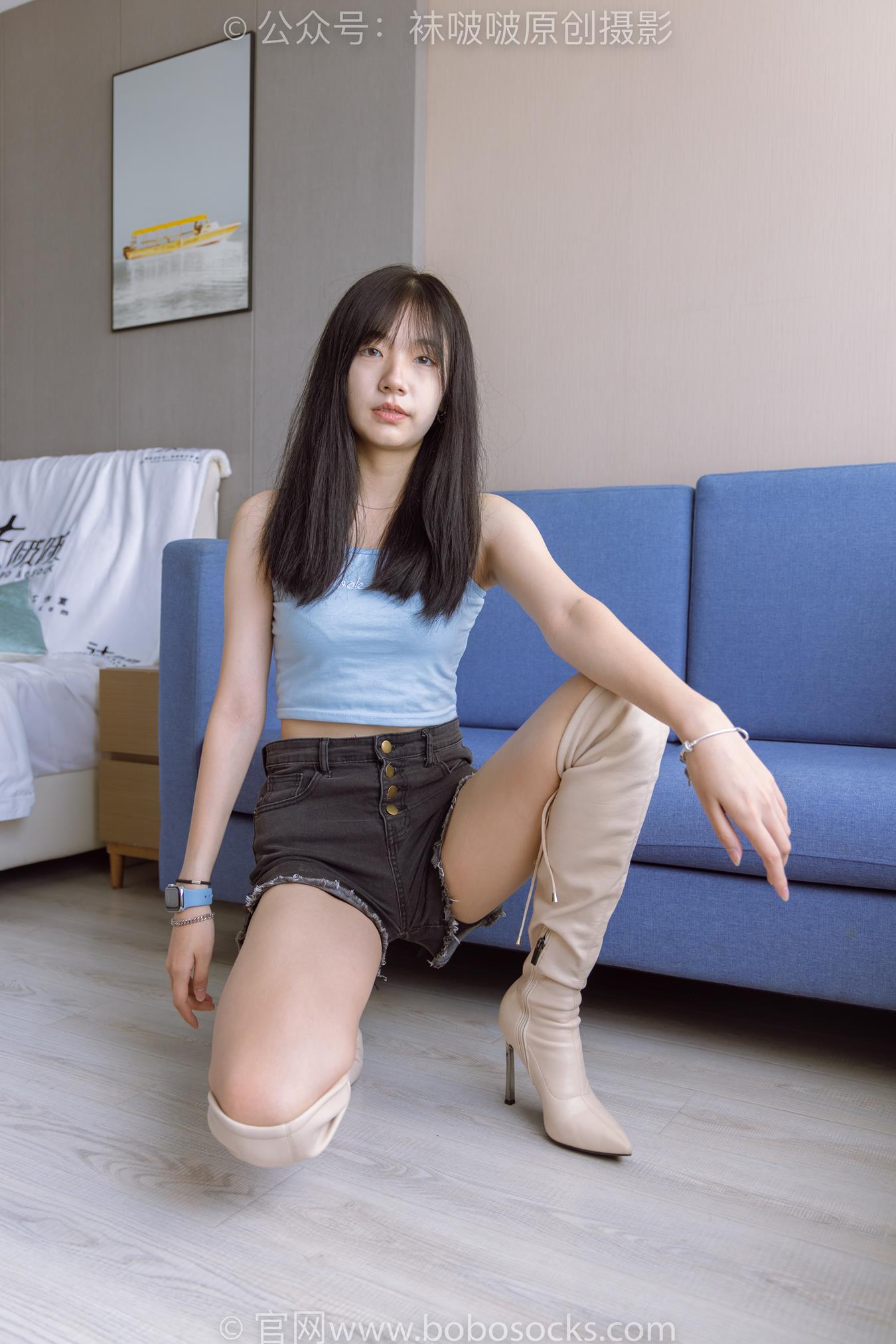 图片[26]-[BoBoSocks袜啵啵]NO.174 小甜豆-高跟长靴、白棉袜、裸足[178P] – 速更版-美库