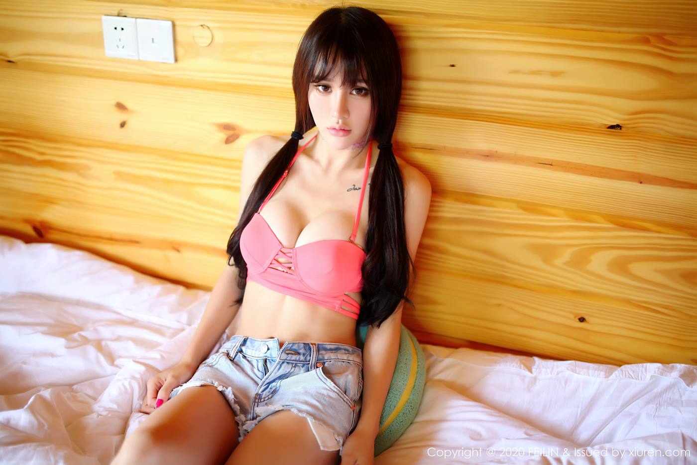 图片[60]-[FEILIN嗲囡囡] 2020.06.30 VOL.233 Cheryl青树 [100P] – 速更版-美库