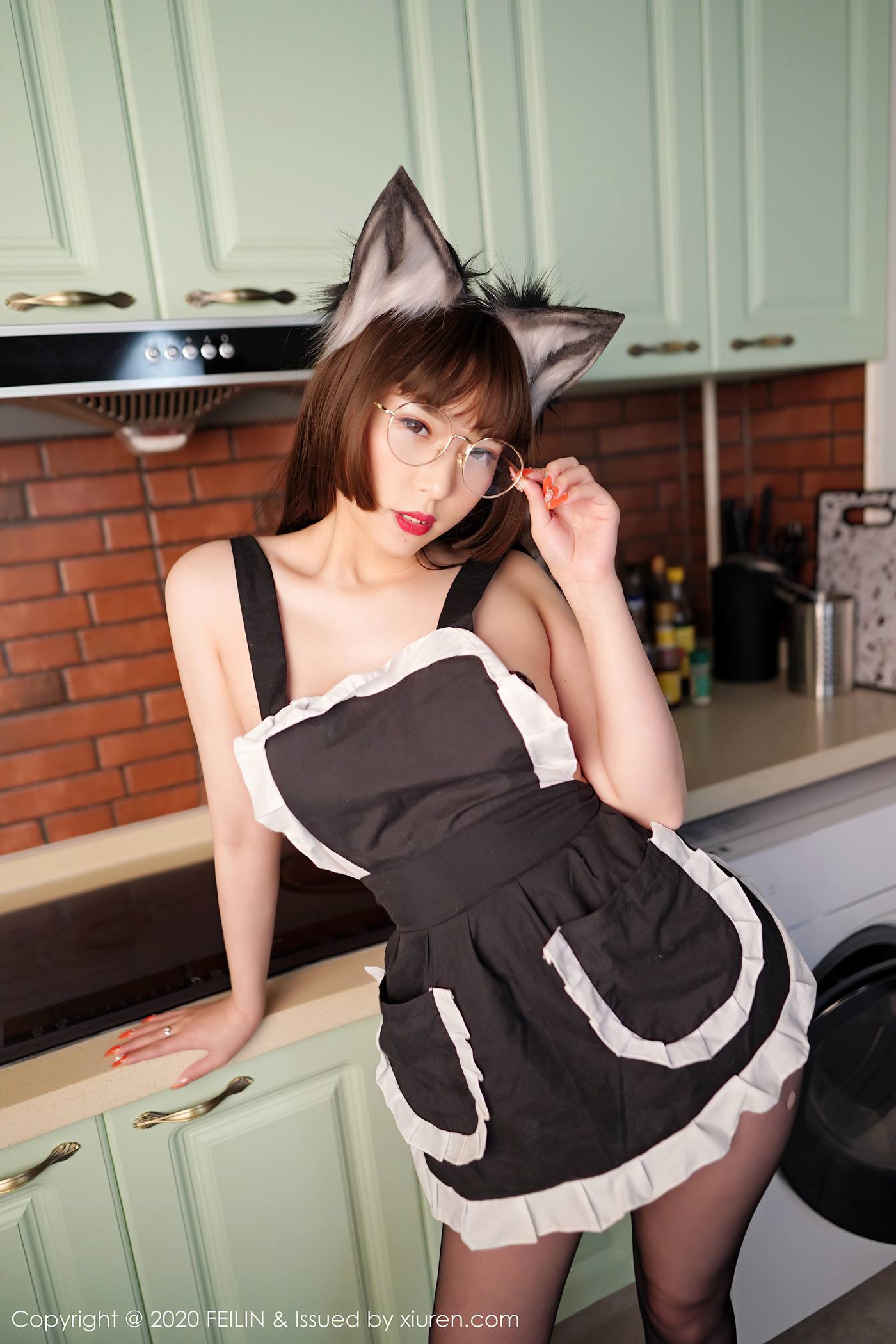 图片[43]-[Feilin嗲囡囡] 2020.08.05 VOL.334 小波多 制服猫咪黑丝[40+1P] – 速更版-美库