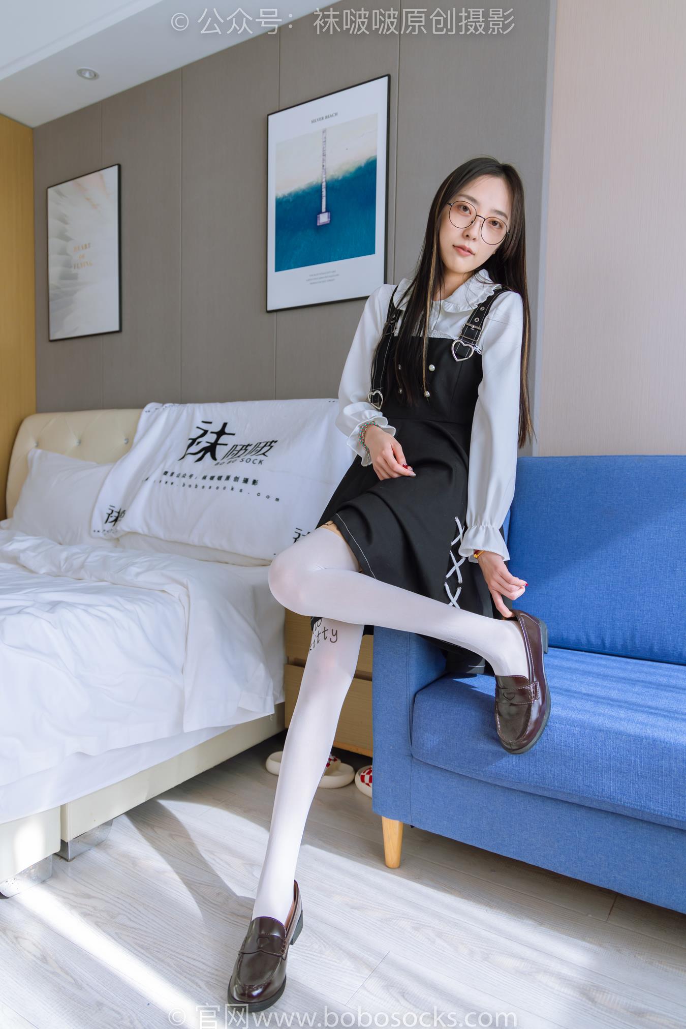 图片[11]-[BoBoSocks袜啵啵]NO.177 稚予-皮鞋、厚白丝（脚底猫爪印款）[140P] – 速更版-美库