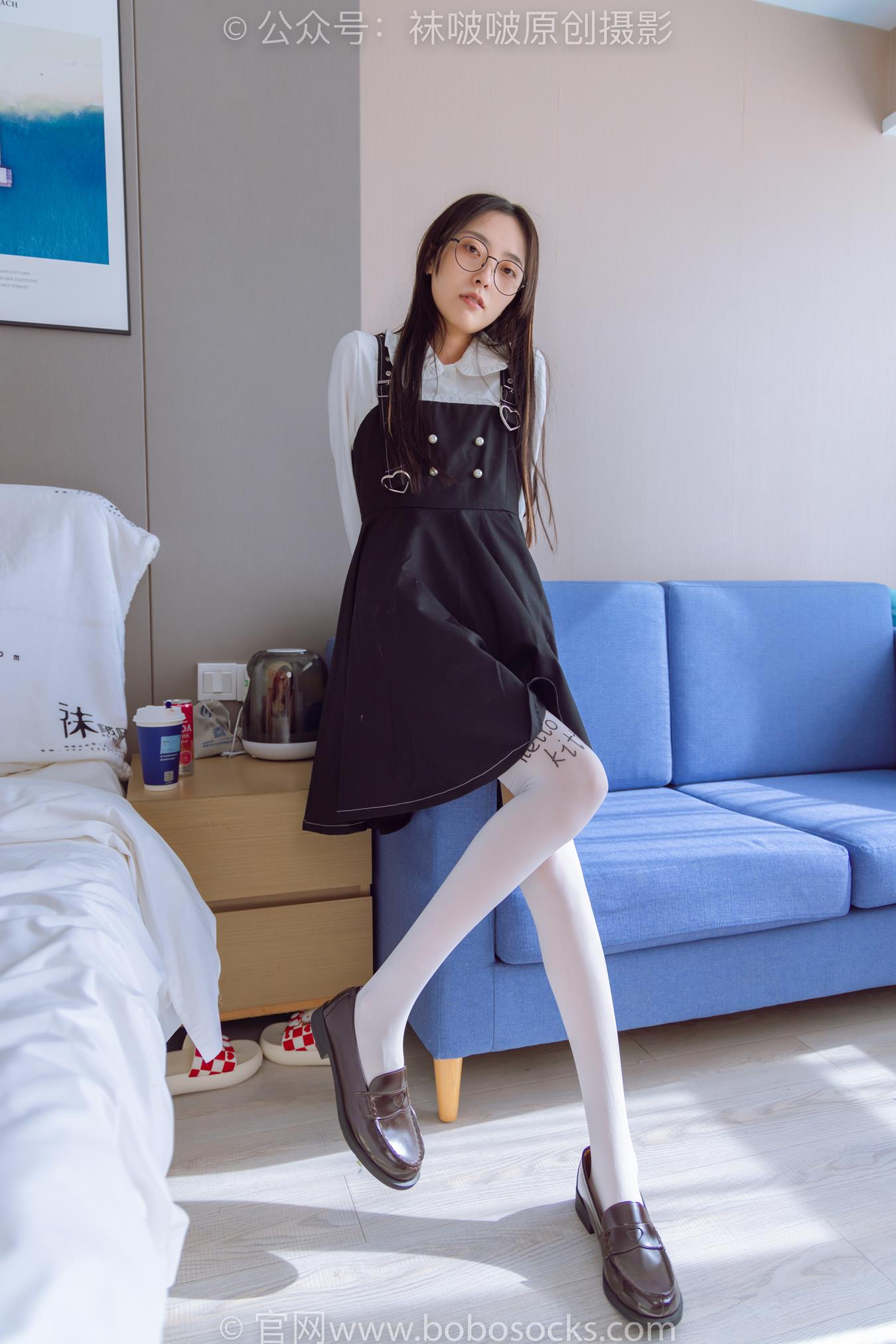 图片[13]-[BoBoSocks袜啵啵]NO.177 稚予-皮鞋、厚白丝（脚底猫爪印款）[140P] – 速更版-美库