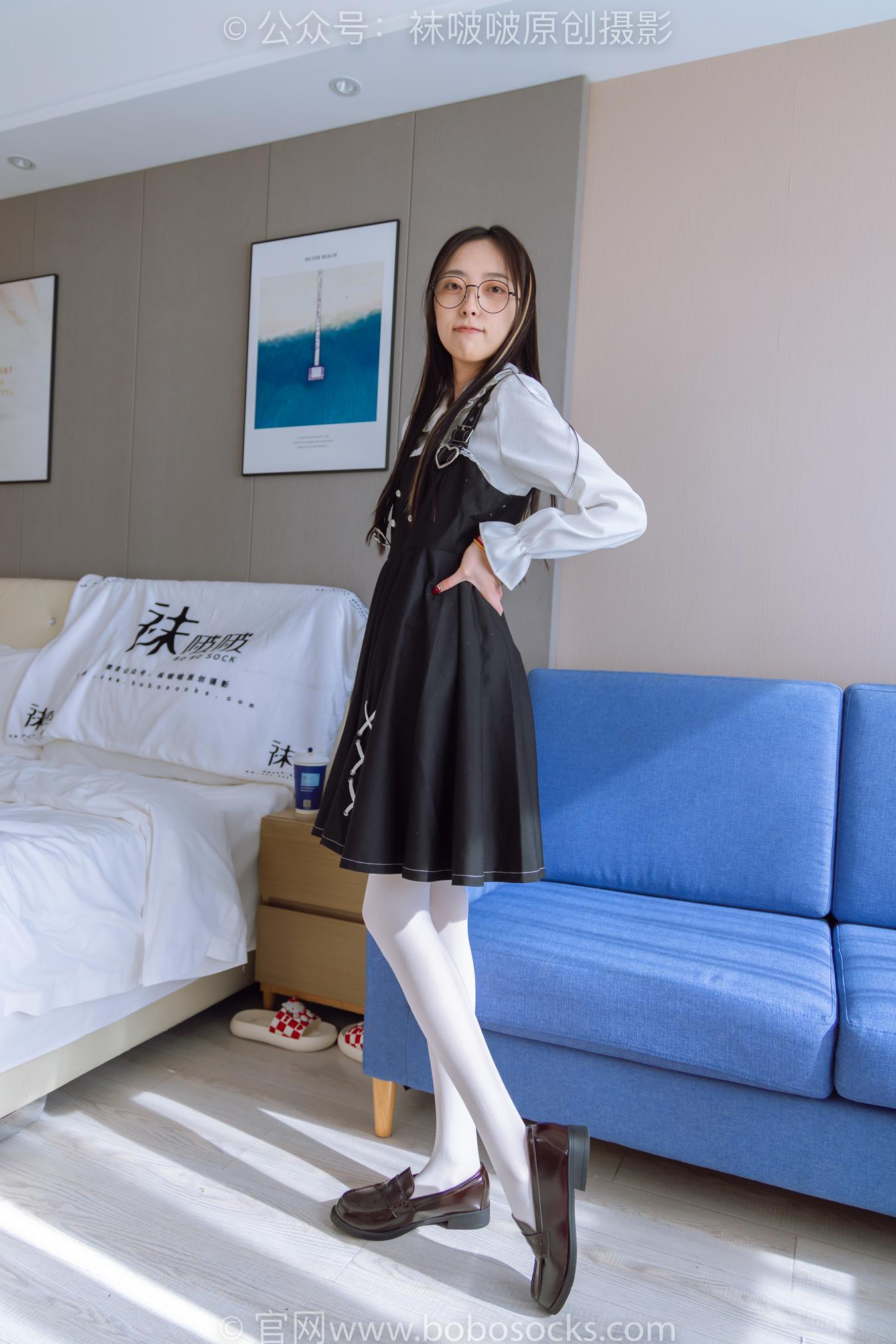 图片[14]-[BoBoSocks袜啵啵]NO.177 稚予-皮鞋、厚白丝（脚底猫爪印款）[140P] – 速更版-美库