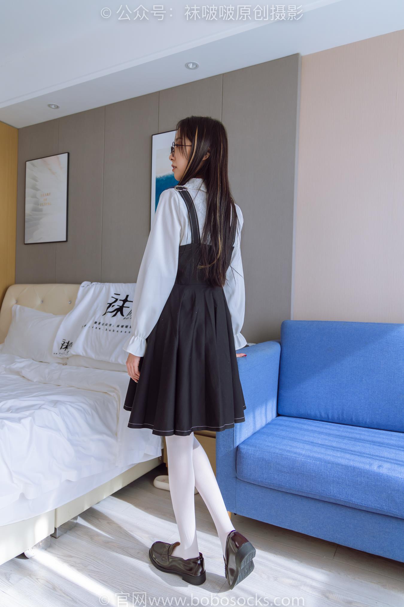 图片[15]-[BoBoSocks袜啵啵]NO.177 稚予-皮鞋、厚白丝（脚底猫爪印款）[140P] – 速更版-美库