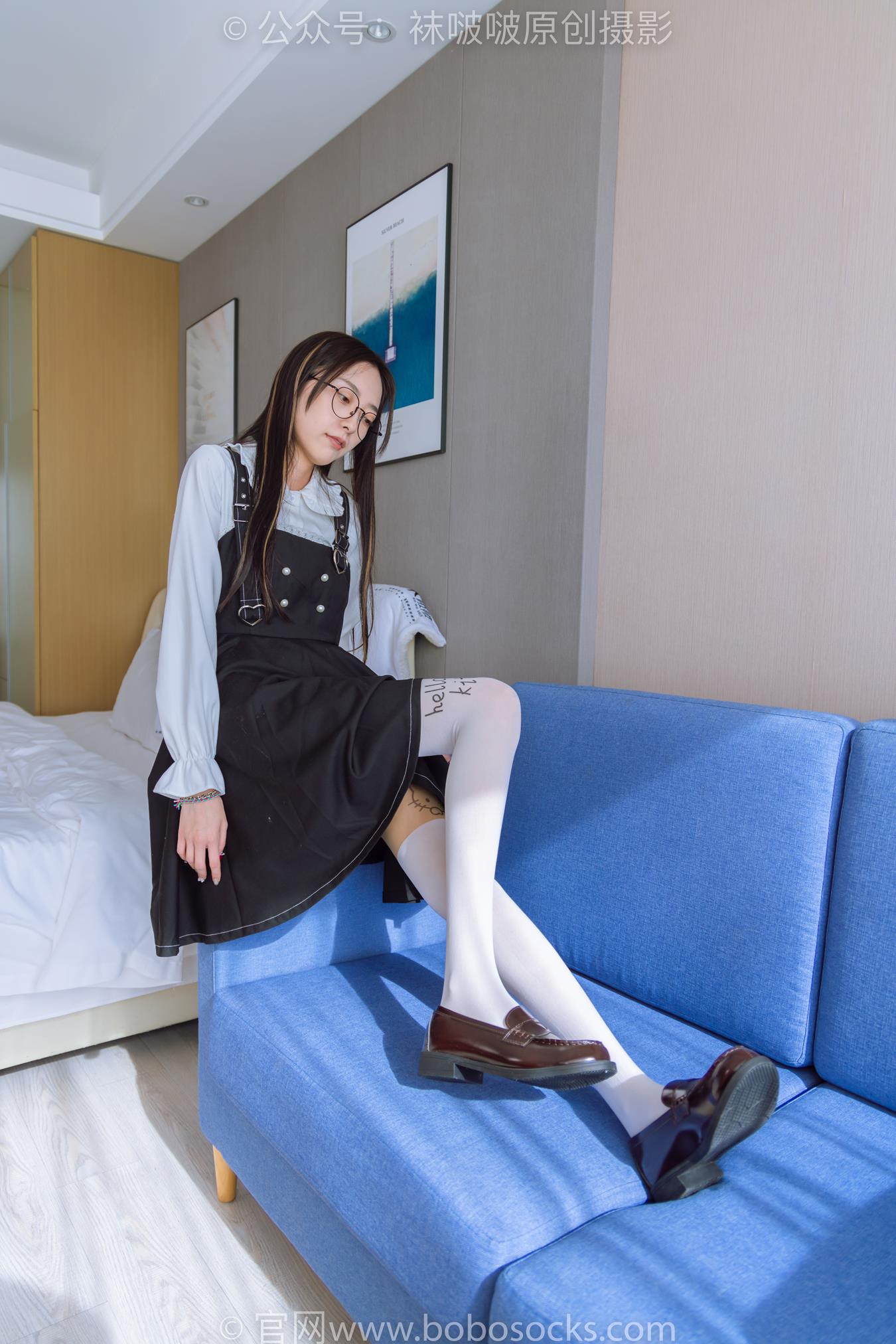 图片[21]-[BoBoSocks袜啵啵]NO.177 稚予-皮鞋、厚白丝（脚底猫爪印款）[140P] – 速更版-美库