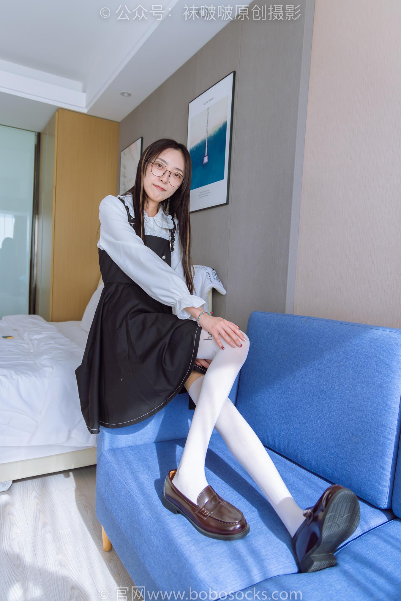 图片[23]-[BoBoSocks袜啵啵]NO.177 稚予-皮鞋、厚白丝（脚底猫爪印款）[140P] – 速更版-美库