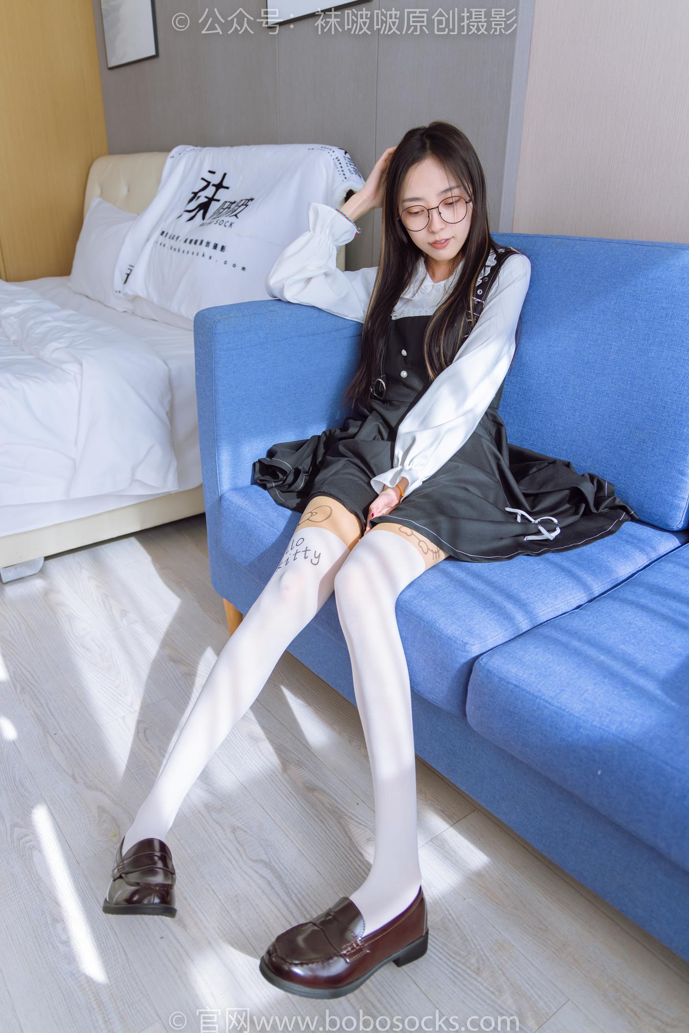 图片[26]-[BoBoSocks袜啵啵]NO.177 稚予-皮鞋、厚白丝（脚底猫爪印款）[140P] – 速更版-美库