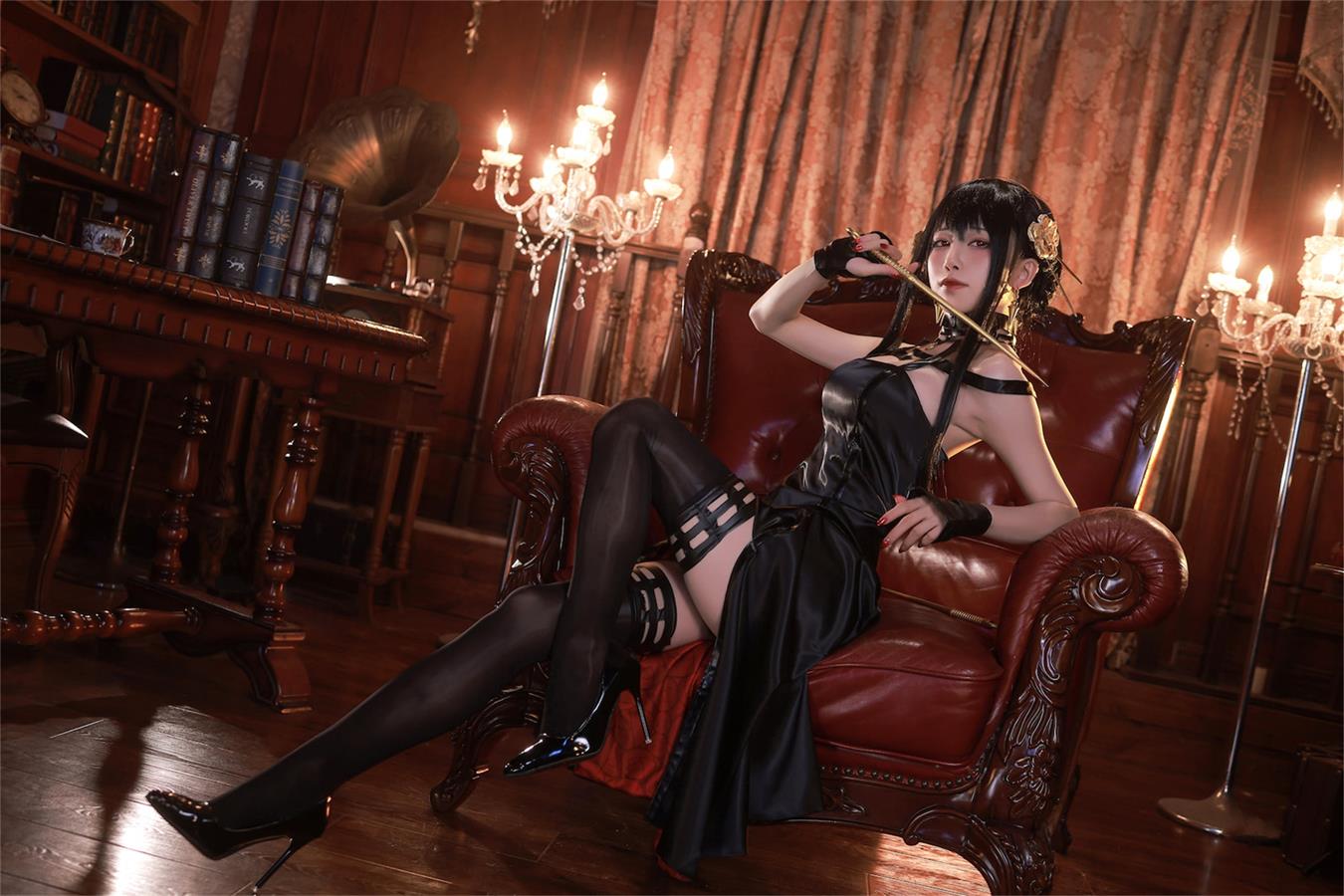 图片[19]-水淼aqua – 约尔 黑礼服[23P] – 速更版-美库