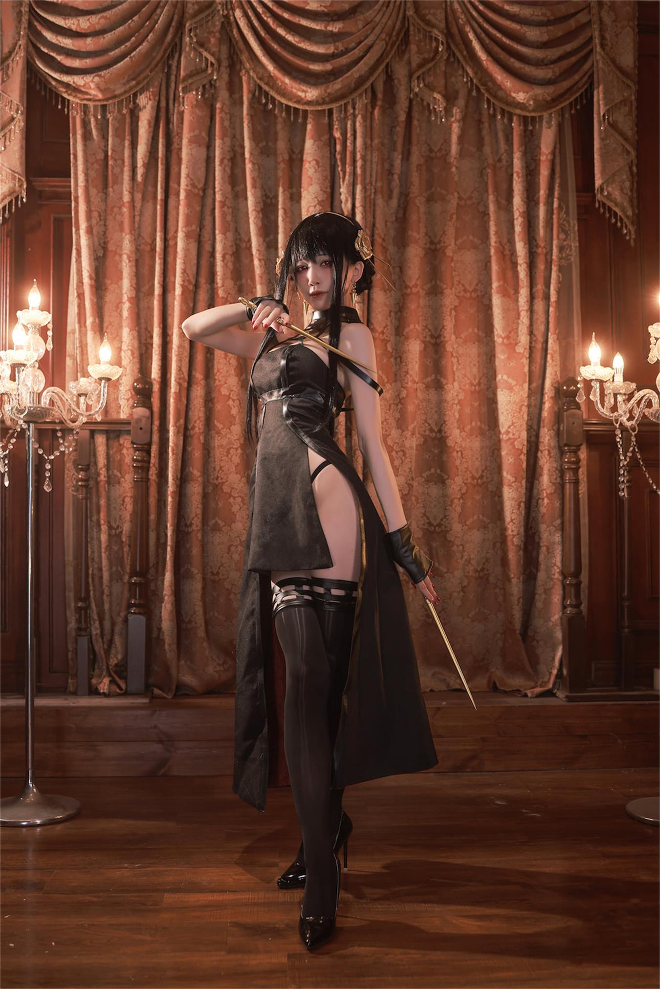 图片[20]-水淼aqua – 约尔 黑礼服[23P] – 速更版-美库