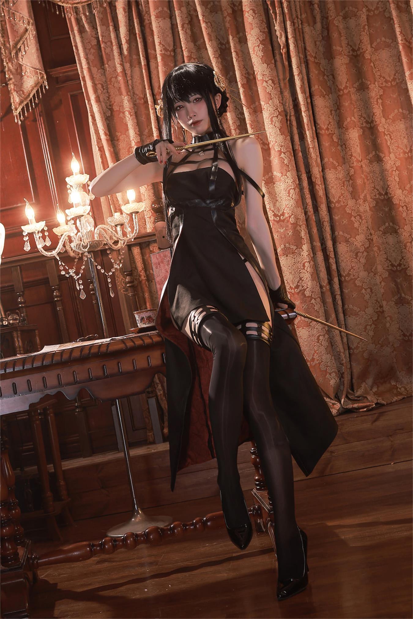 图片[22]-水淼aqua – 约尔 黑礼服[23P] – 速更版-美库