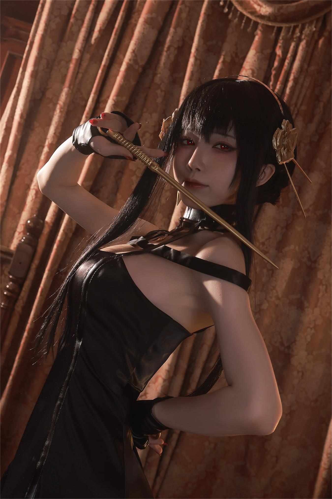 图片[24]-水淼aqua – 约尔 黑礼服[23P] – 速更版-美库