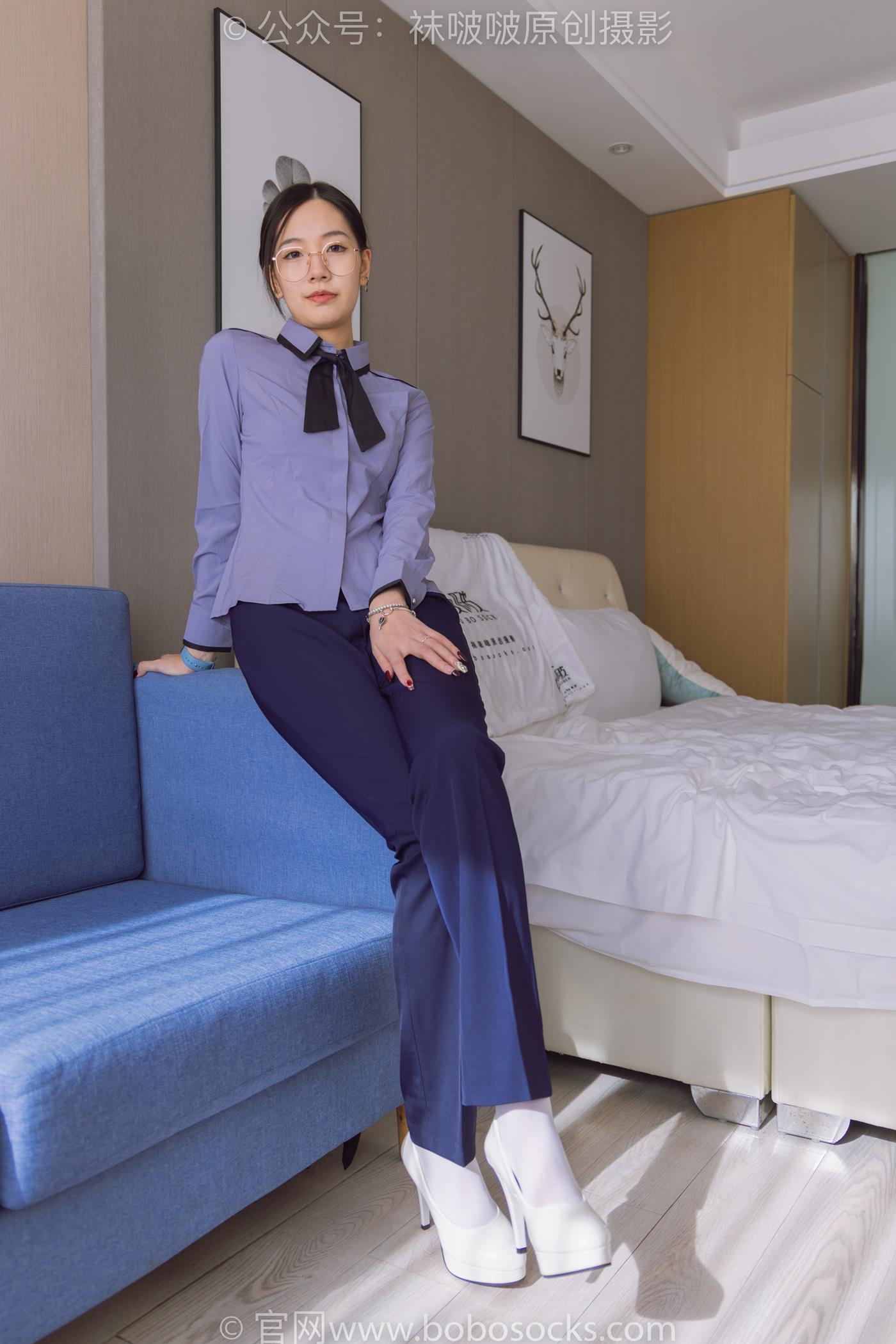 图片[12]-[BoBoSocks袜啵啵]NO.178 小甜豆-高跟鞋、厚白丝、ol风裤里丝[140P] – 速更版-美库