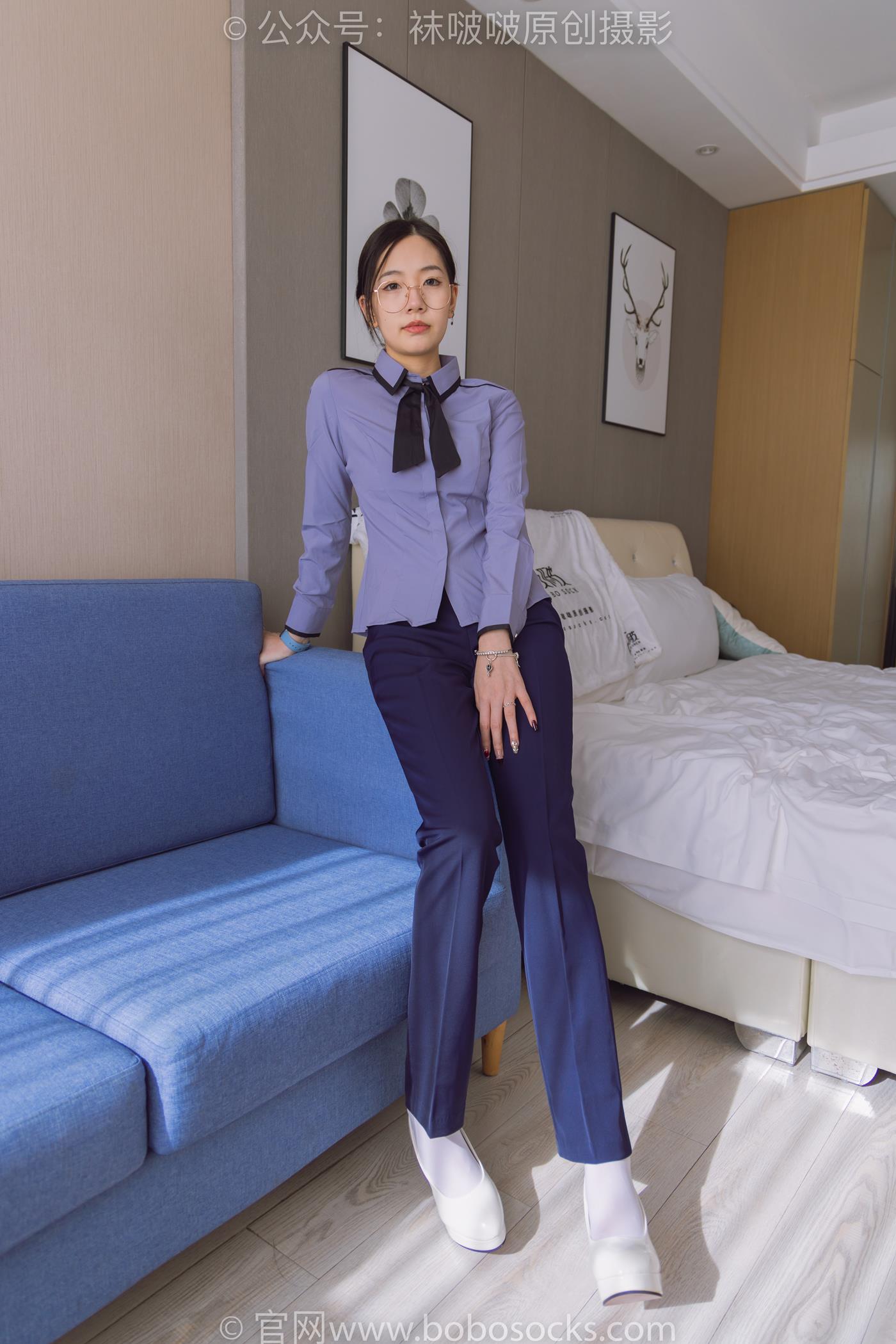 图片[16]-[BoBoSocks袜啵啵]NO.178 小甜豆-高跟鞋、厚白丝、ol风裤里丝[140P] – 速更版-美库