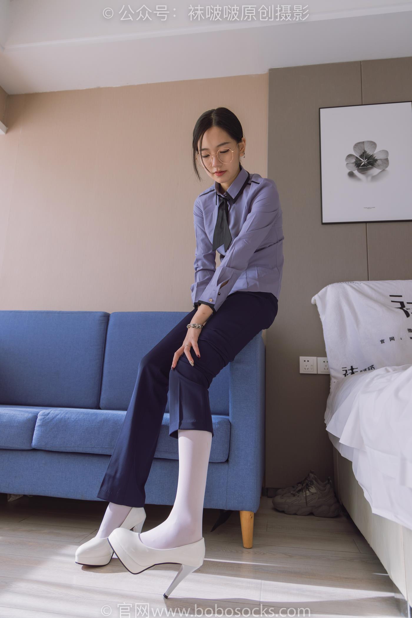 图片[21]-[BoBoSocks袜啵啵]NO.178 小甜豆-高跟鞋、厚白丝、ol风裤里丝[140P] – 速更版-美库