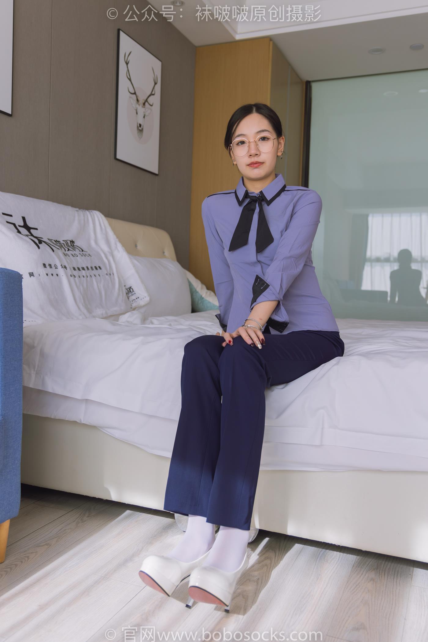 图片[134]-[BoBoSocks袜啵啵]NO.178 小甜豆-高跟鞋、厚白丝、ol风裤里丝[140P] – 速更版-美库