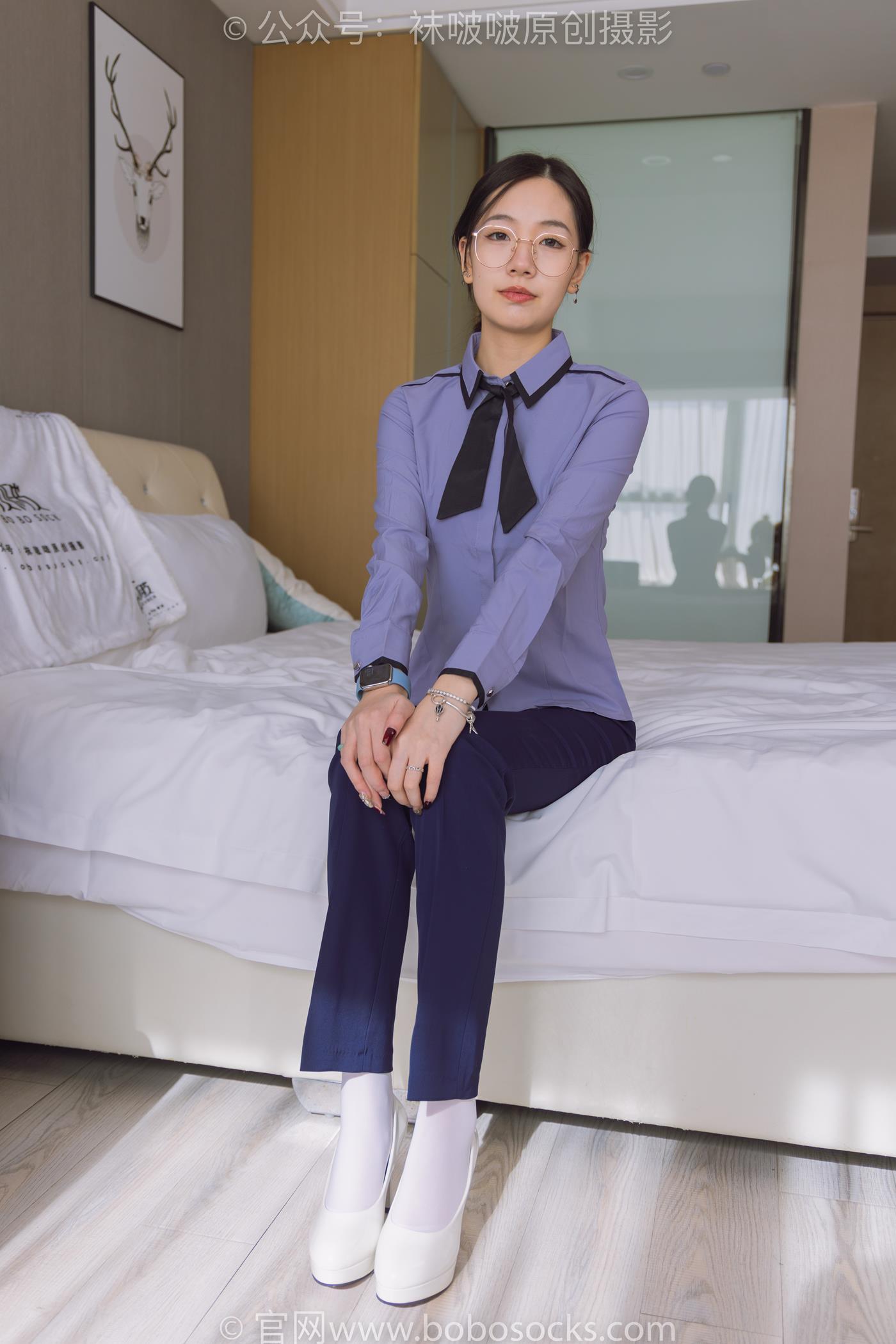 图片[136]-[BoBoSocks袜啵啵]NO.178 小甜豆-高跟鞋、厚白丝、ol风裤里丝[140P] – 速更版-美库