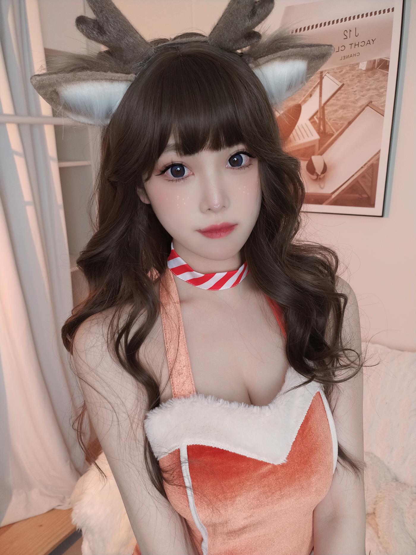 图片[16]-萌系小姐姐 蜜汁猫裘 圣诞兔兔&鹿鹿 [37P] – 速更版-美库