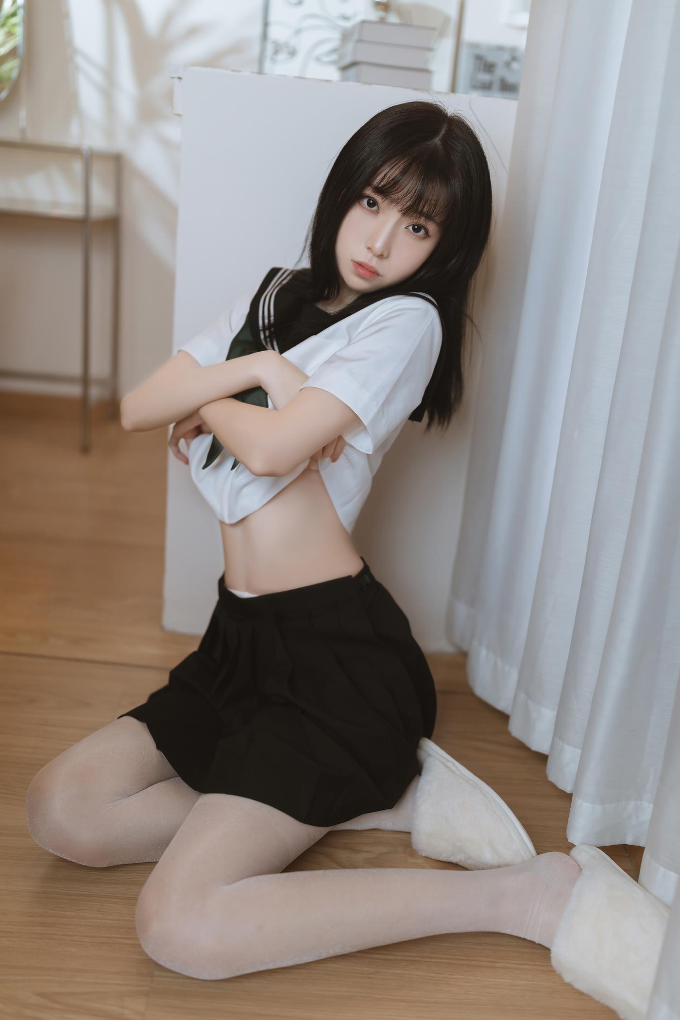 图片[25]-许岚(叁月life) 白丝水手服 [40P] – 速更版-美库