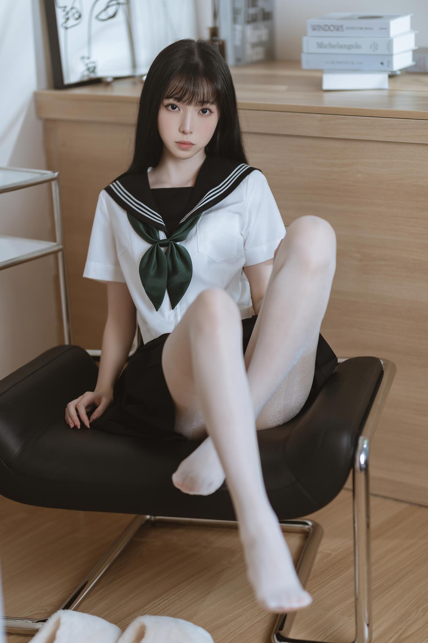 图片[39]-许岚(叁月life) 白丝水手服 [40P] – 速更版-美库