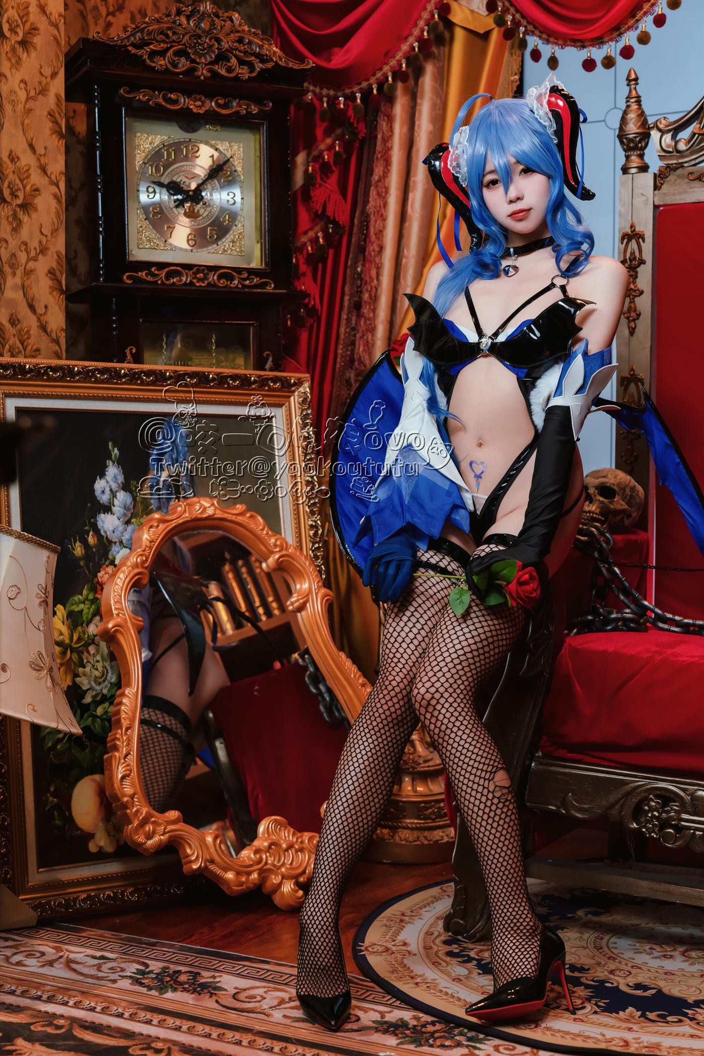 图片[10]-咬一口兔娘 甘雨魅魔 [16P] – 速更版-美库