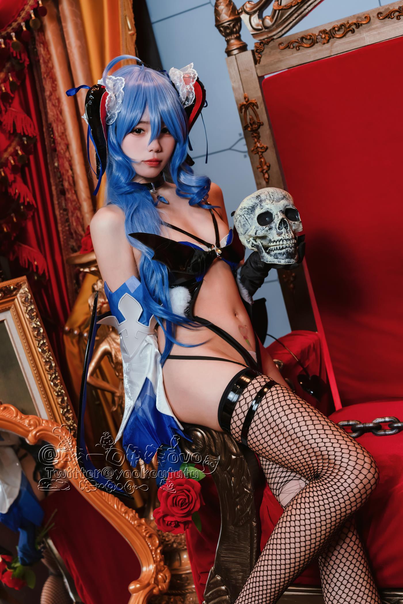 图片[12]-咬一口兔娘 甘雨魅魔 [16P] – 速更版-美库