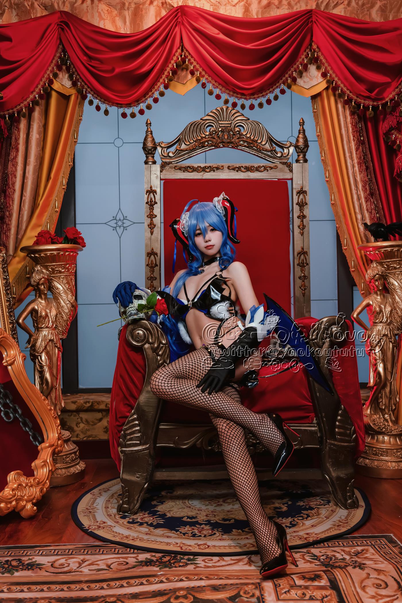 图片[15]-咬一口兔娘 甘雨魅魔 [16P] – 速更版-美库