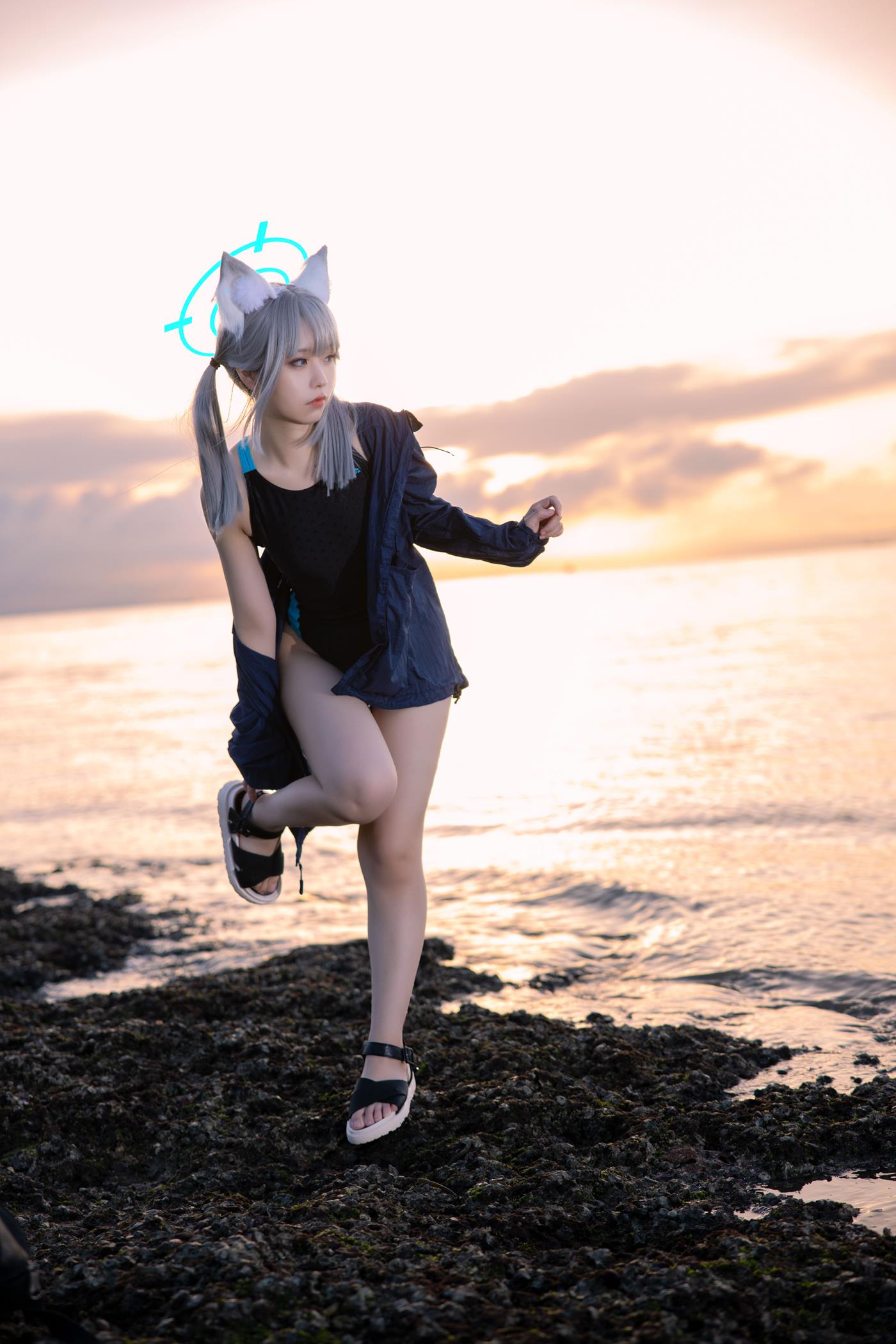 图片[11]-G44不会受伤  – 碧蓝档案 砂狼白子泳装[26P] – 速更版-美库