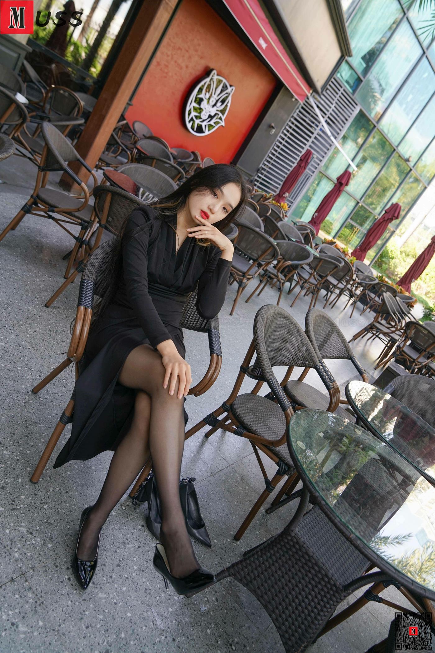 图片[27]-[MussGirl慕丝女郎]NO.407 户外黑丝竹椅A[68P] – 速更版-美库