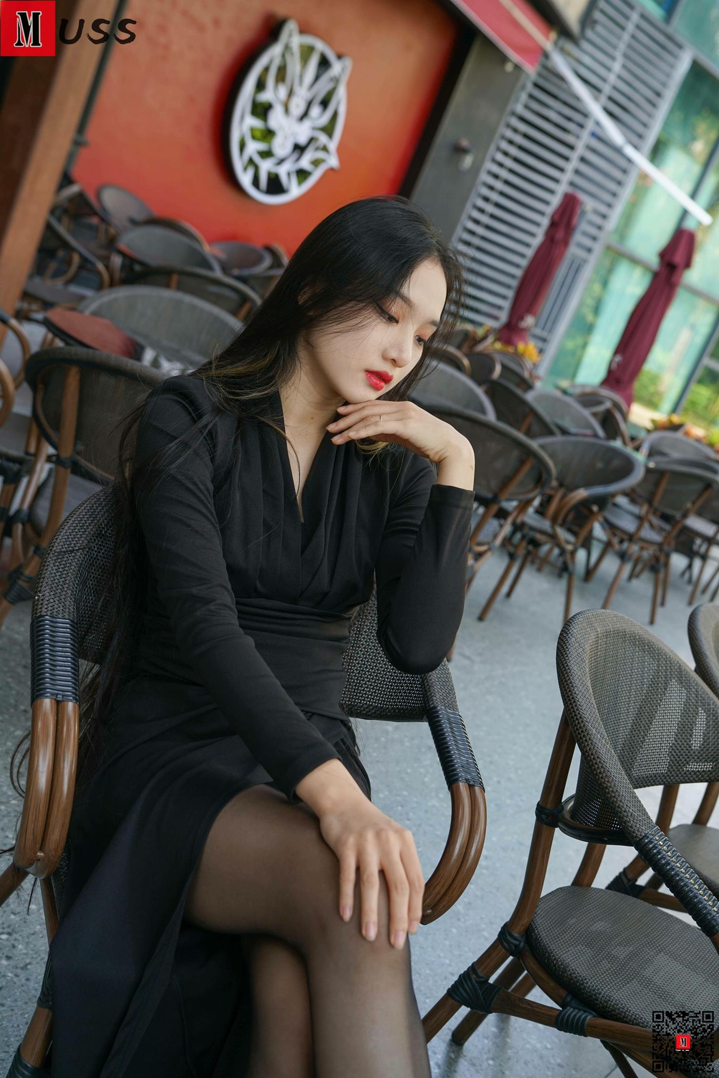 图片[28]-[MussGirl慕丝女郎]NO.407 户外黑丝竹椅A[68P] – 速更版-美库