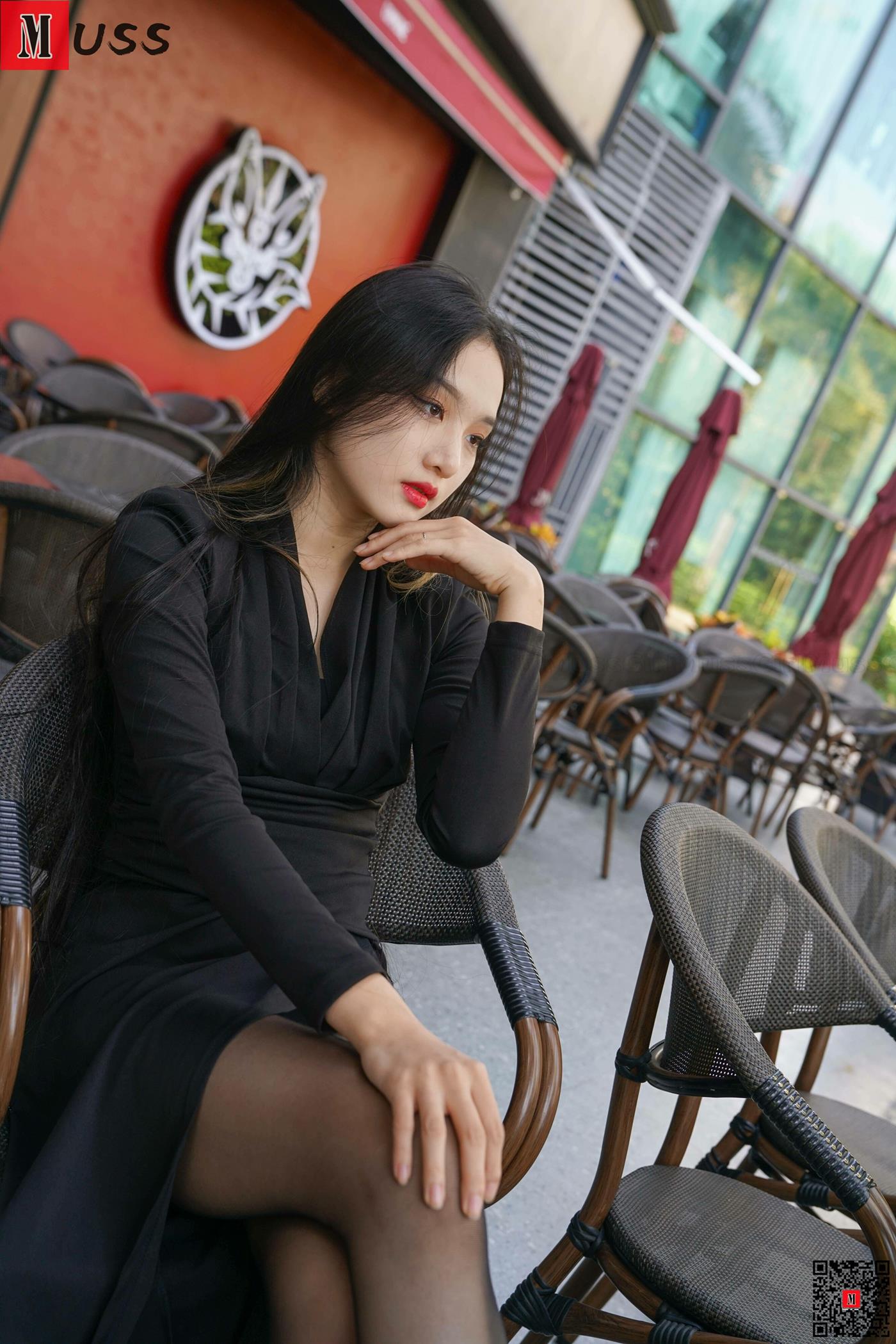 图片[29]-[MussGirl慕丝女郎]NO.407 户外黑丝竹椅A[68P] – 速更版-美库
