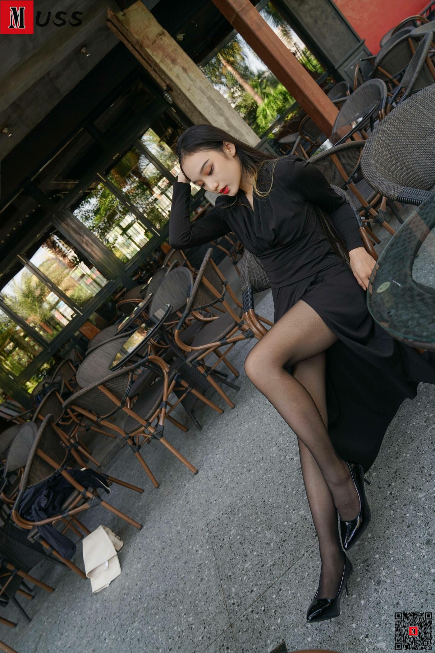 图片[45]-[MussGirl慕丝女郎]NO.407 户外黑丝竹椅A[68P] – 速更版-美库