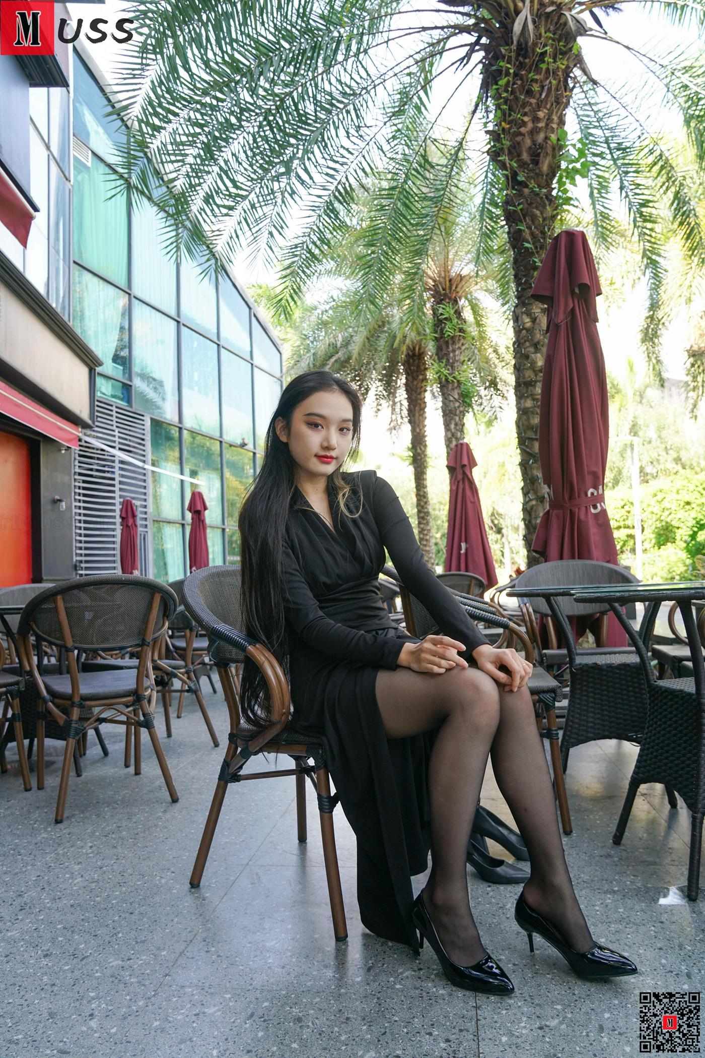 图片[60]-[MussGirl慕丝女郎]NO.407 户外黑丝竹椅A[68P] – 速更版-美库