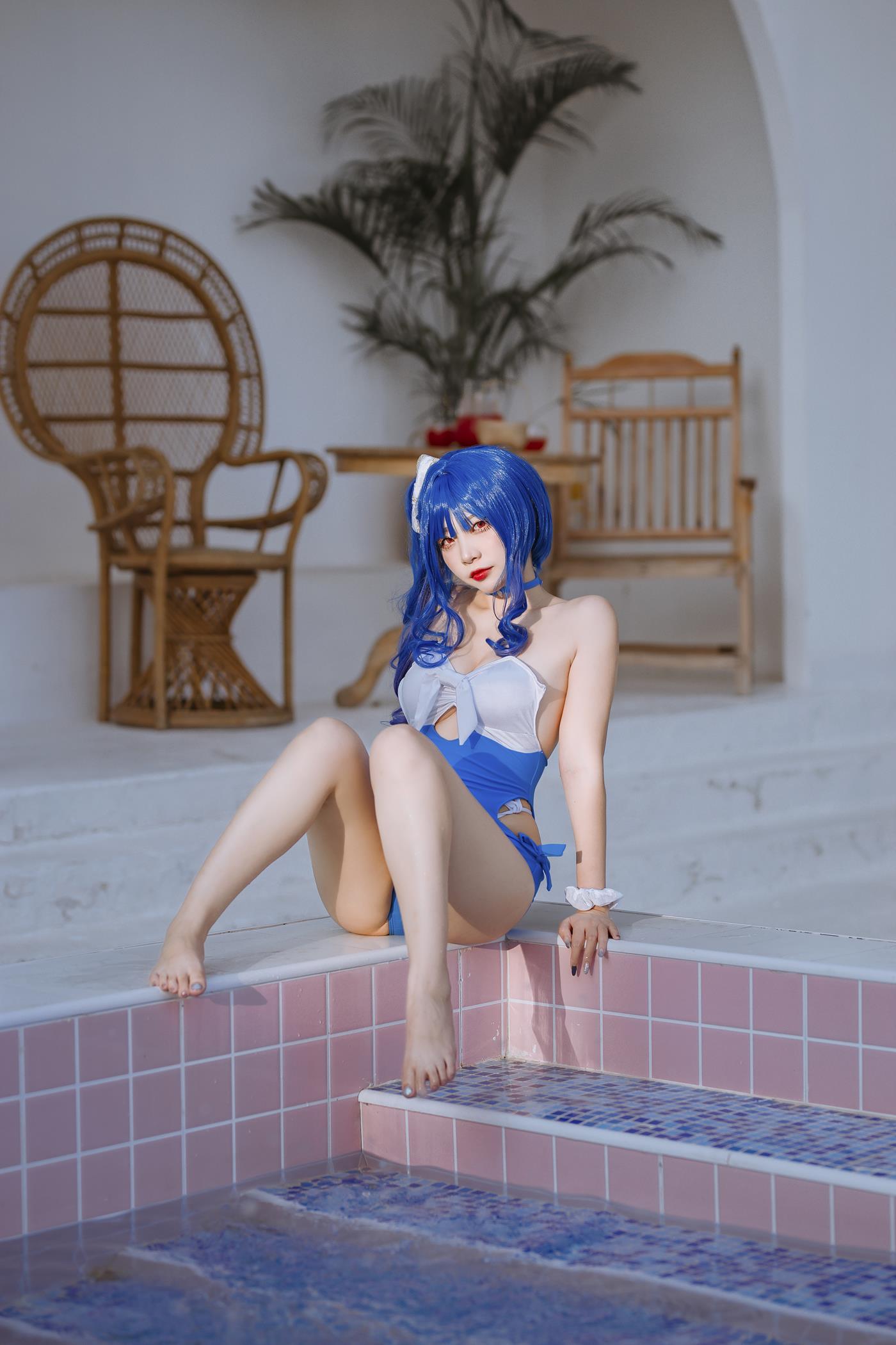 图片[19]-二佐Nisa – 碧蓝 圣路易斯泳装[26P] – 速更版-美库