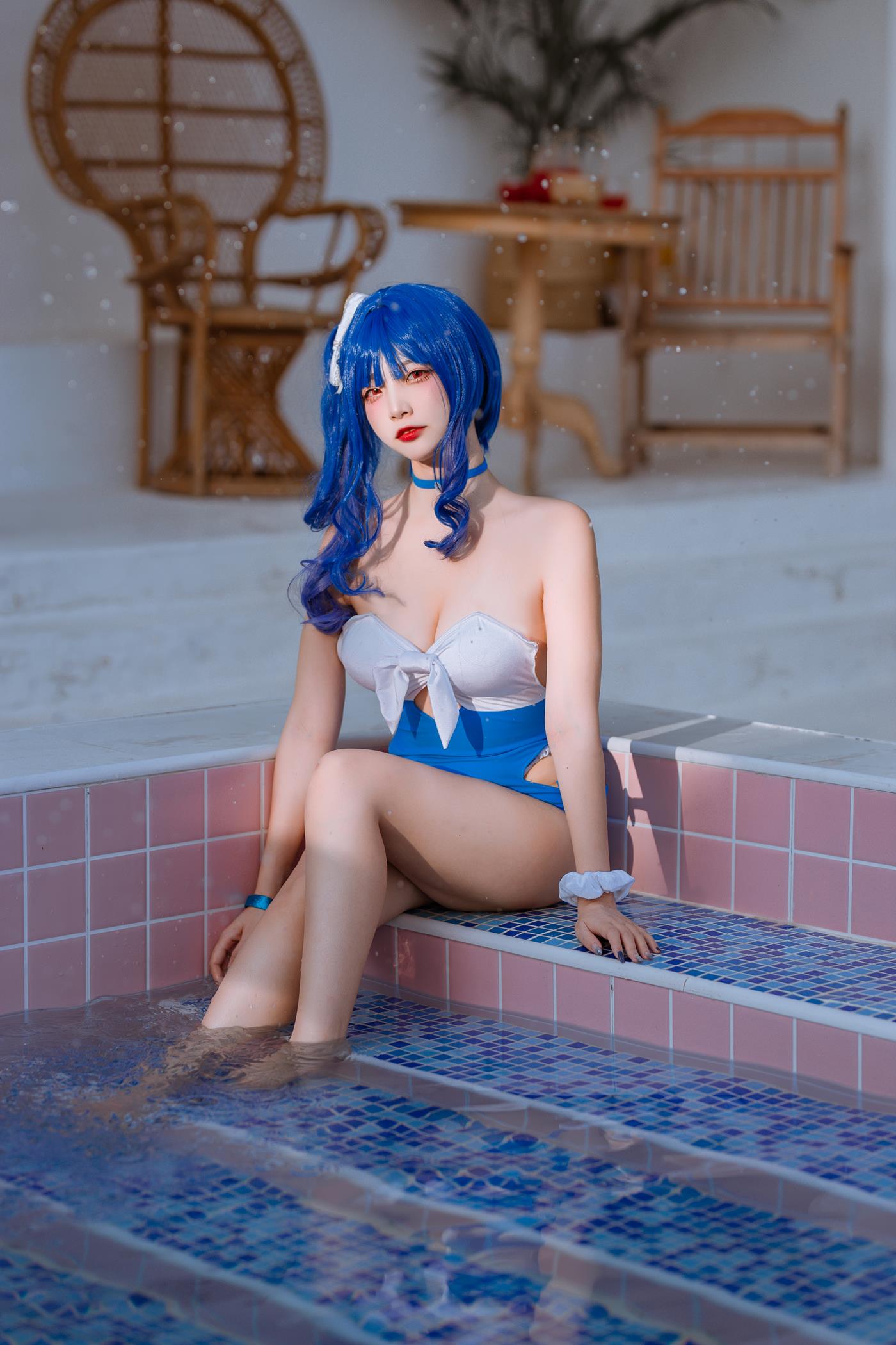 图片[27]-二佐Nisa – 碧蓝 圣路易斯泳装[26P] – 速更版-美库